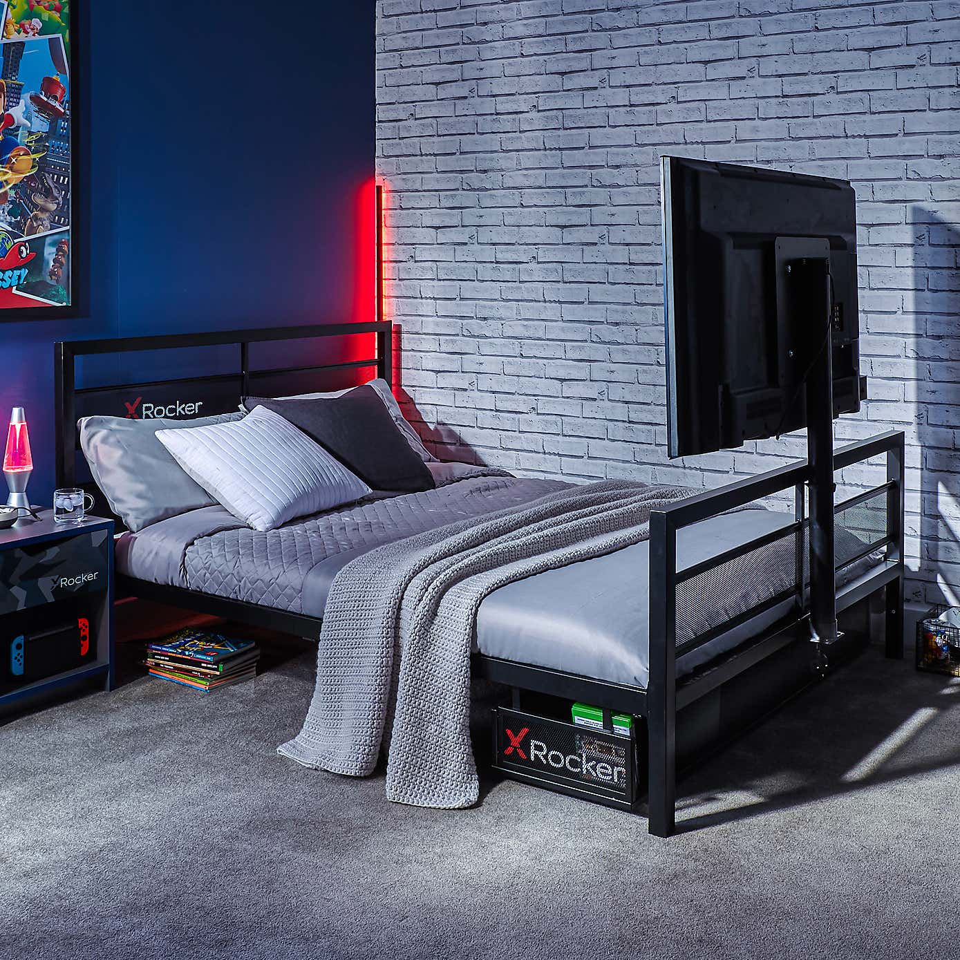 X Rocker Basecamp Gaming Bed with TV VESA Mount