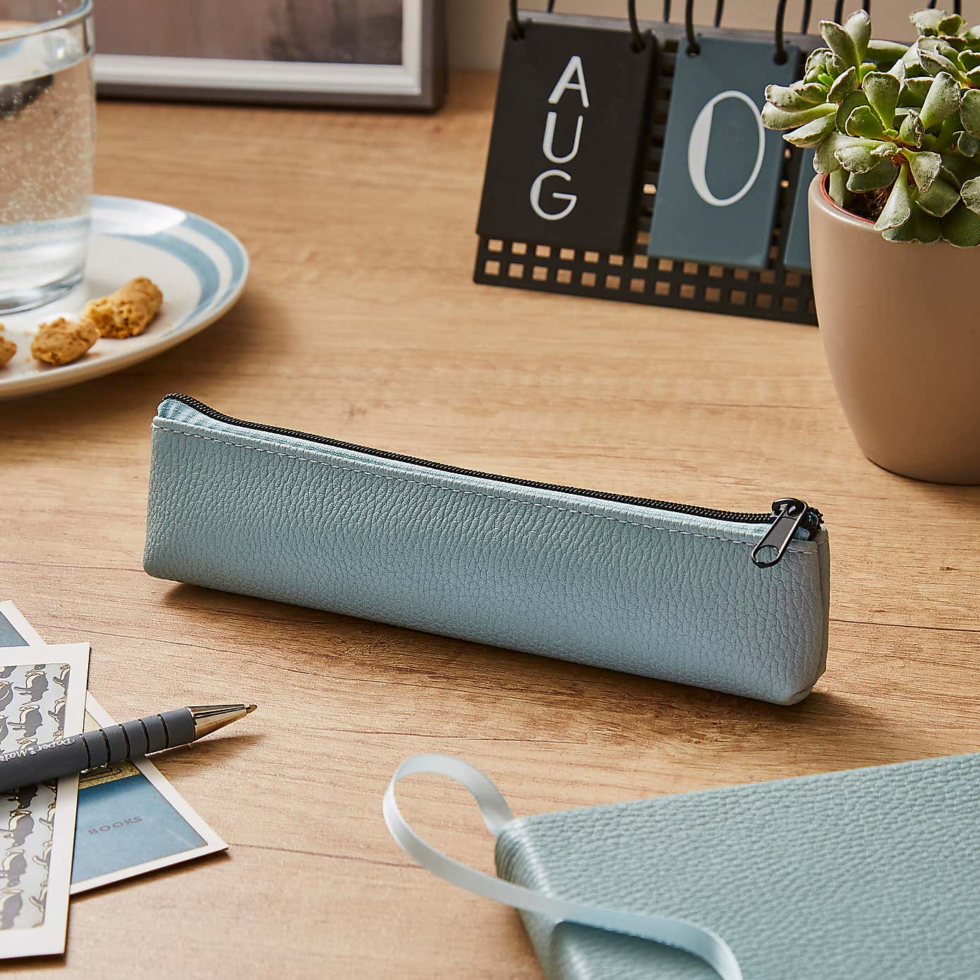 Waters Noble Premium Faux Leather Pencil Case