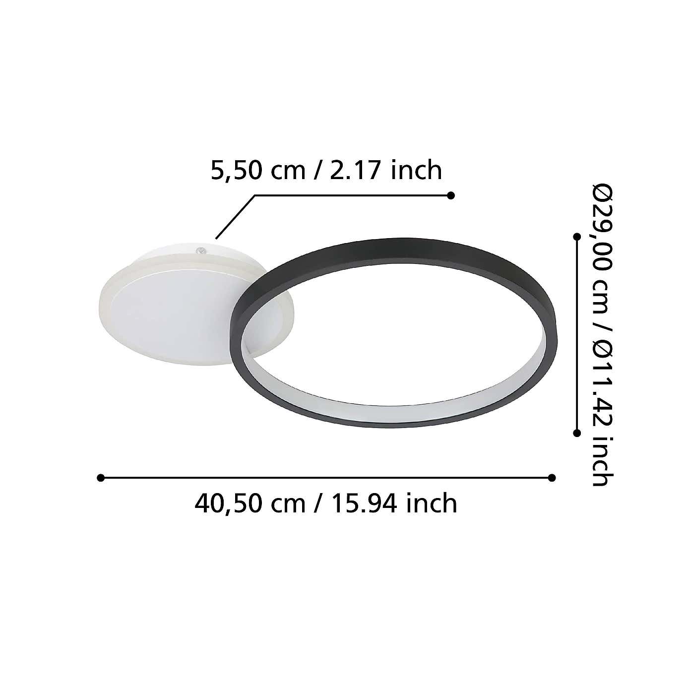 EGLO Gafares LED Flush Ceiling Light