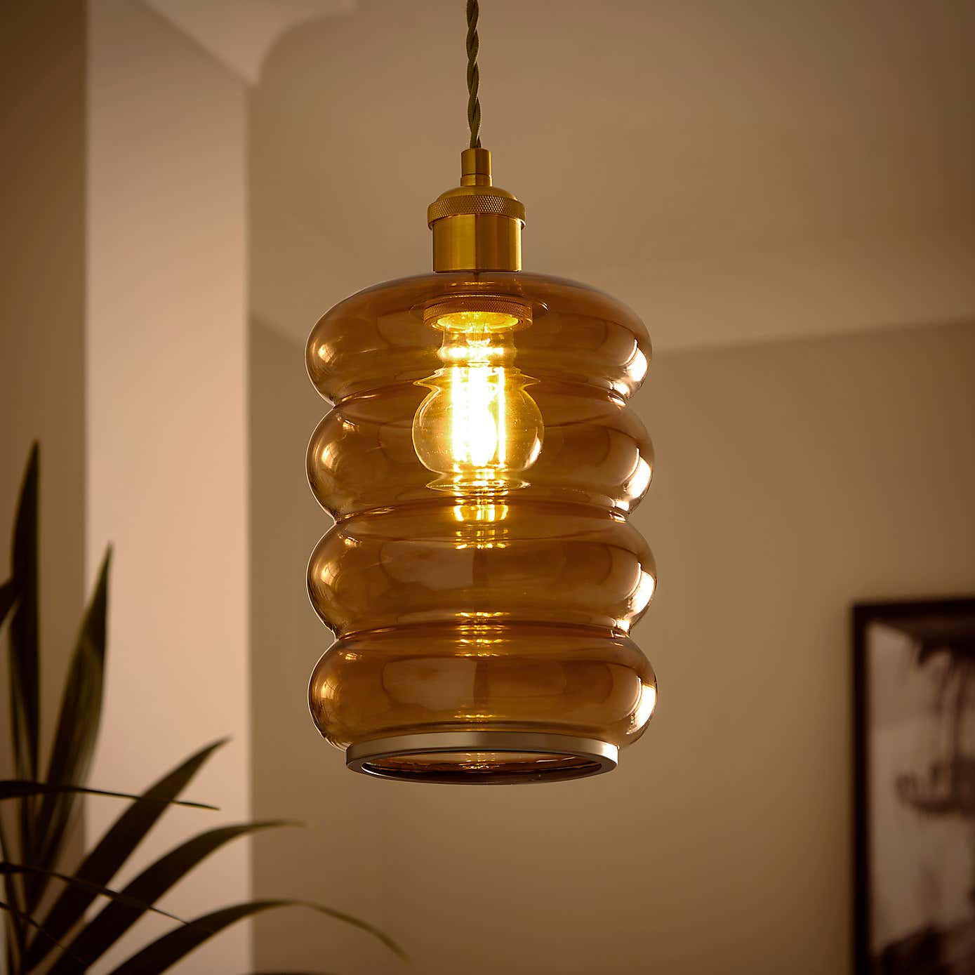 Nico Ribbed Easy Fit Pendant Shade