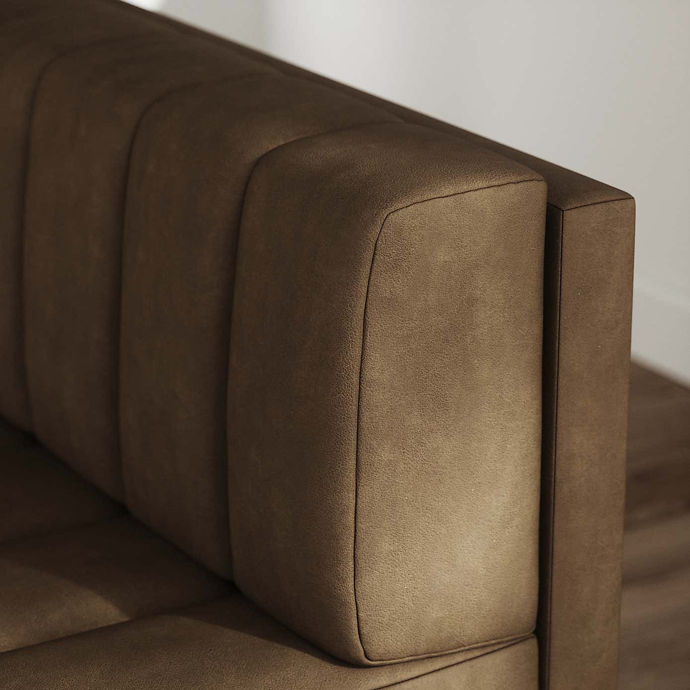 Amali Corner Dining Bench, Faux Leather