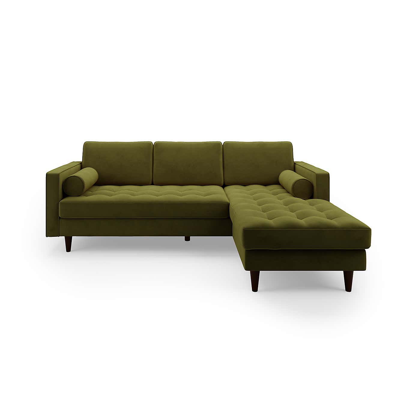 Zoe Velvet Left Hand Corner Sofa