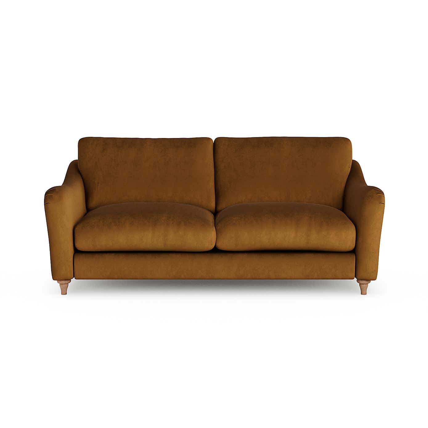 Hattie Matte Plush Velvet 3 Seater Sofa