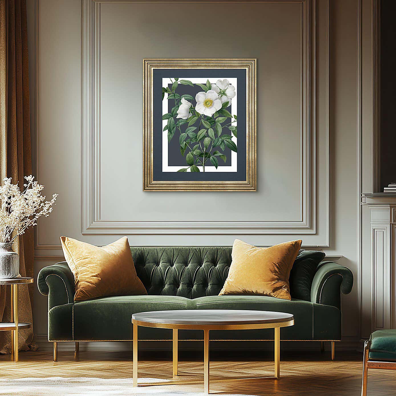 Cedar & Sage Rosa Nivea Framed Canvas