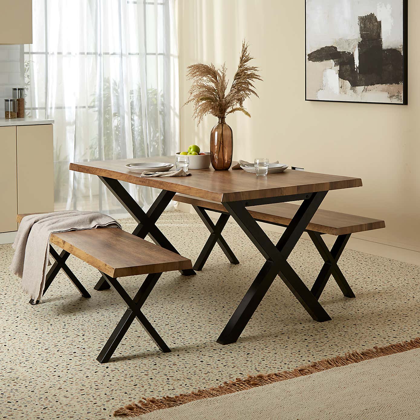 Ezra Dining Bench Set