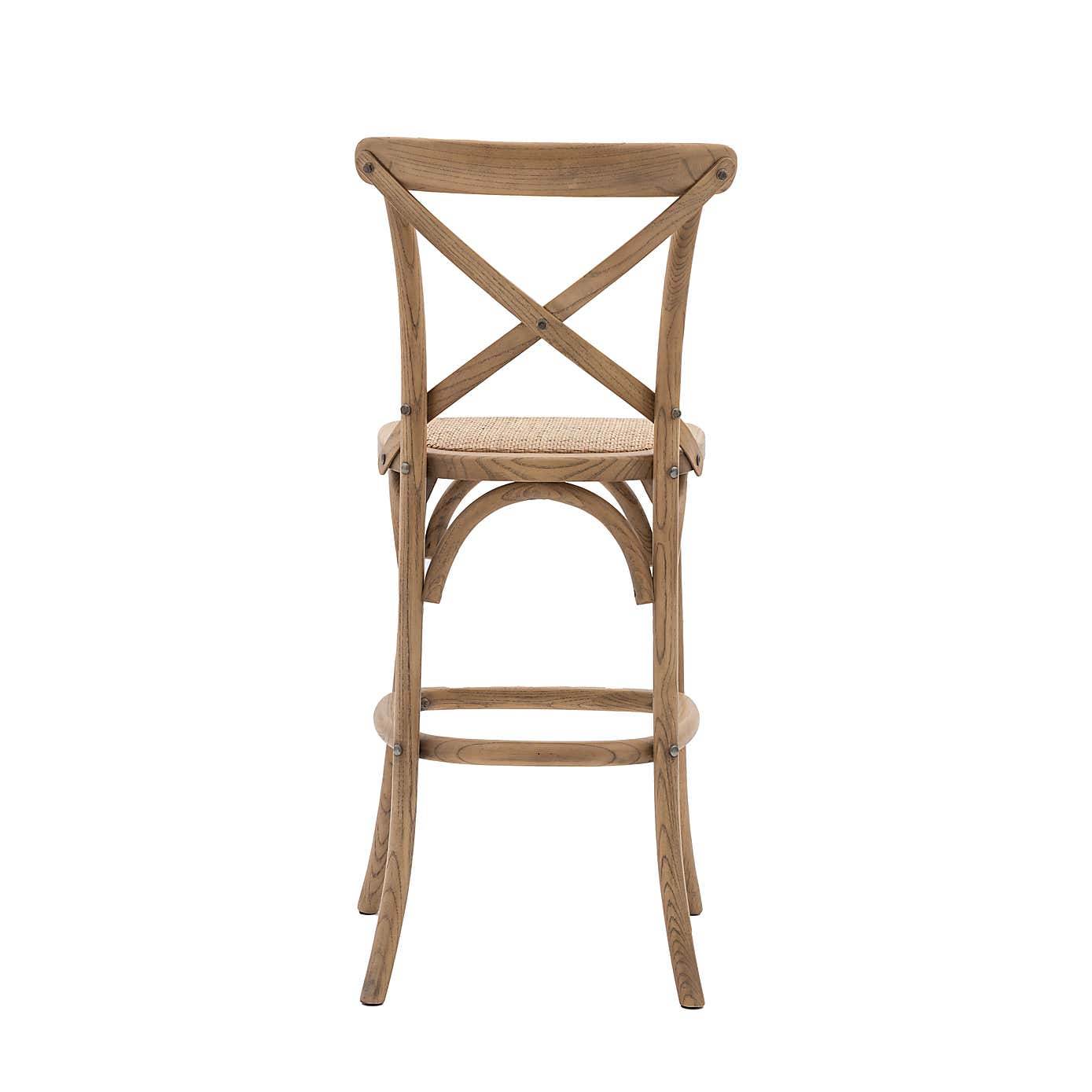 Cannock Set of 2 Bar Stools, Rattan
