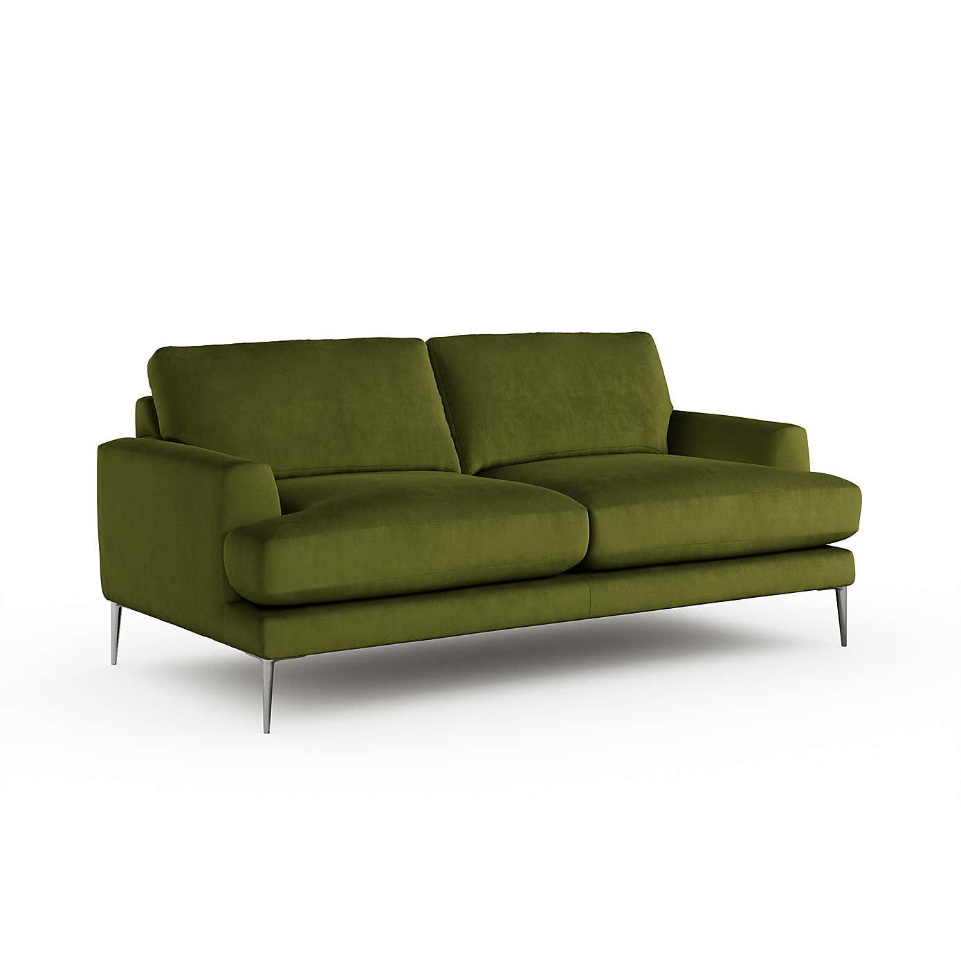Lawson Matte Plush Velvet 3 Seater Sofa