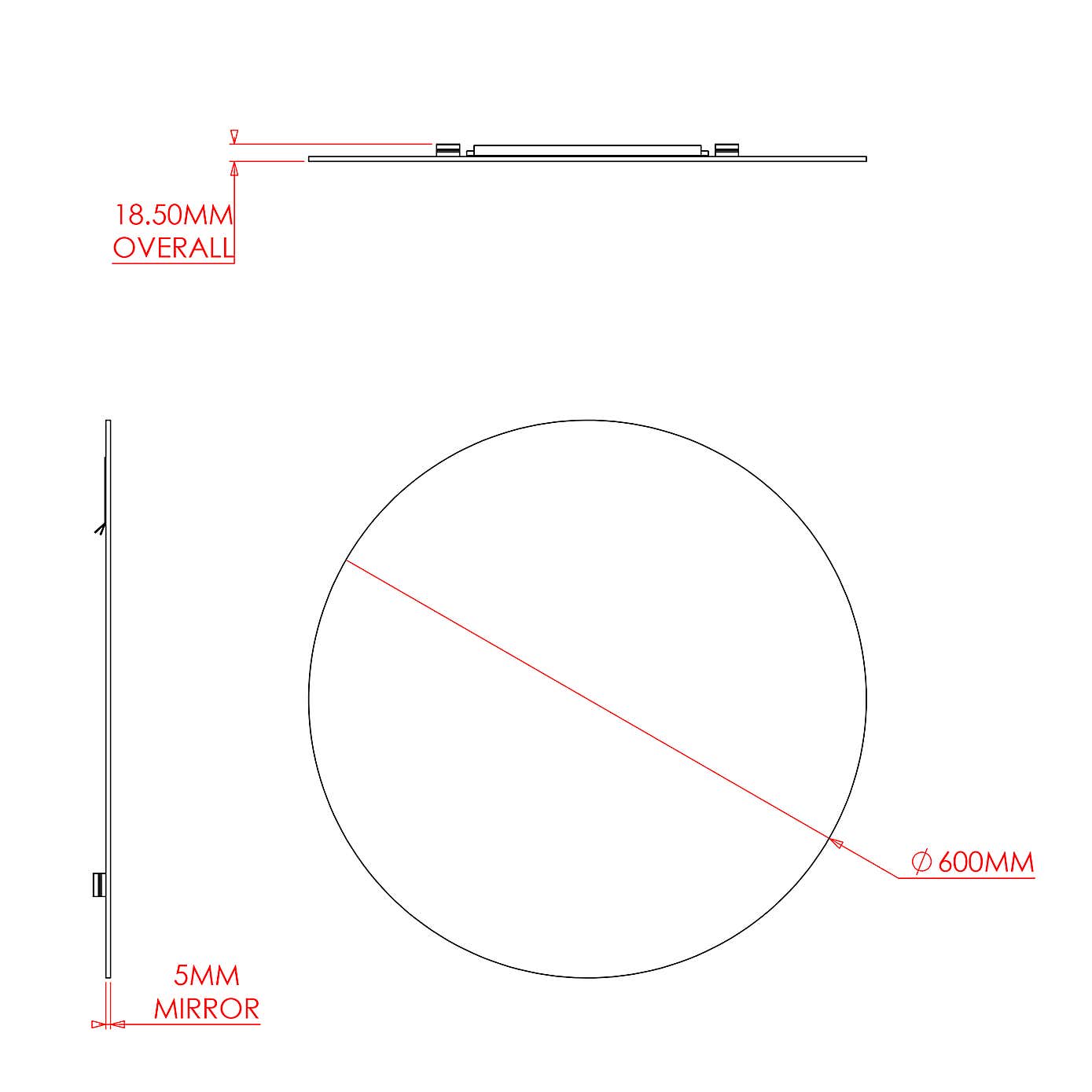 Simpson Round Mirror