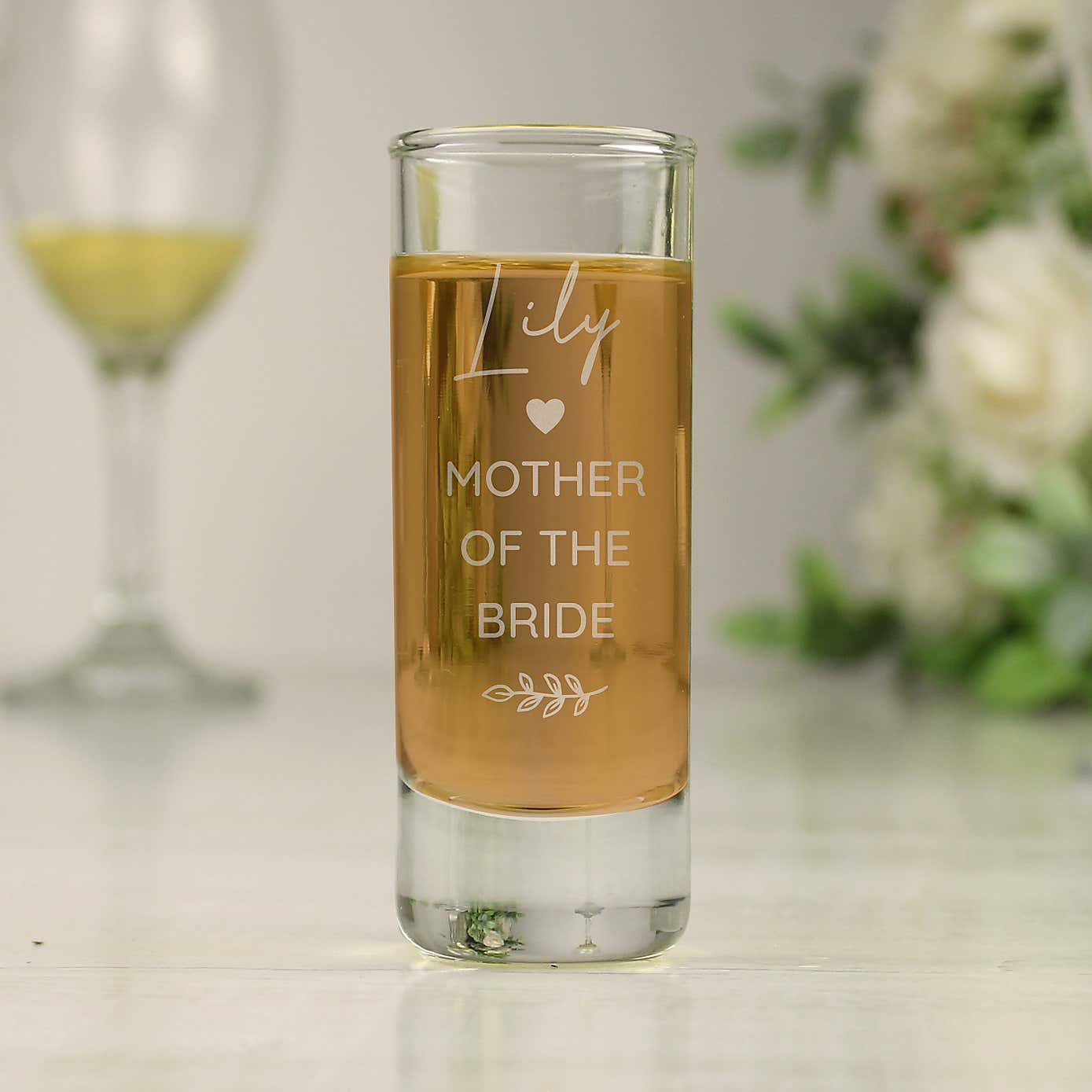 Personalised Botanical Shot Glass