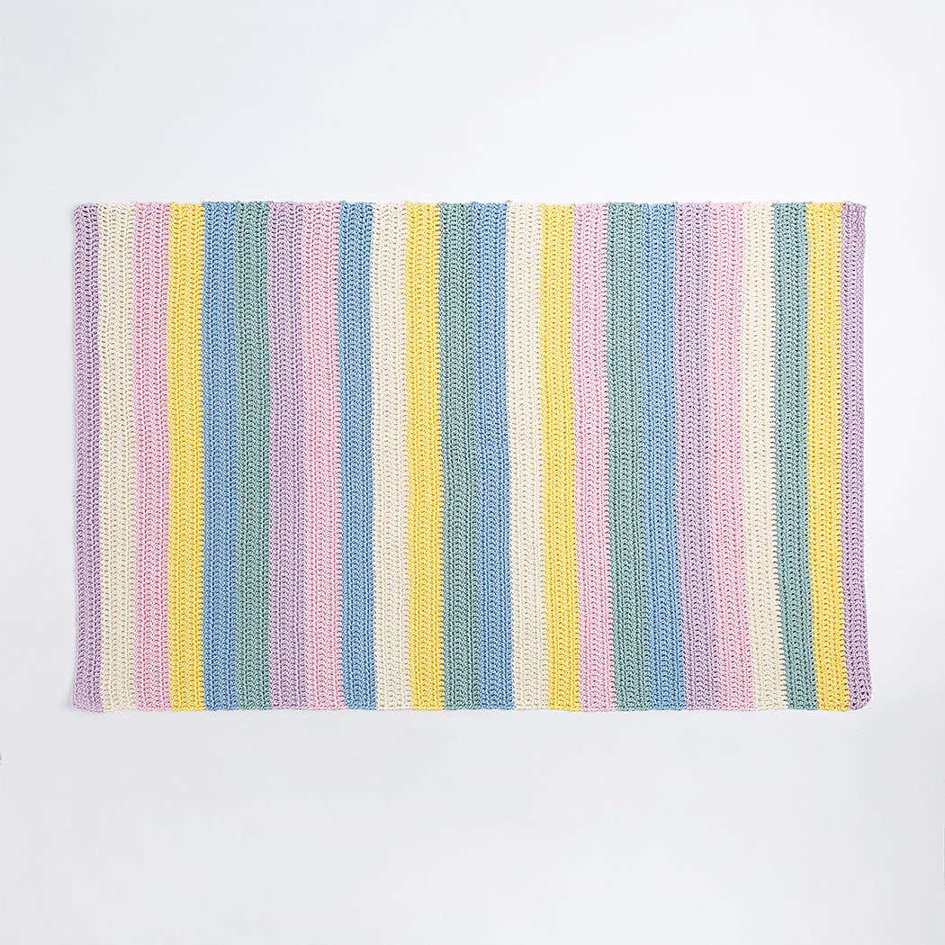 Ssh Baby Striped Blanket Crochet Kit