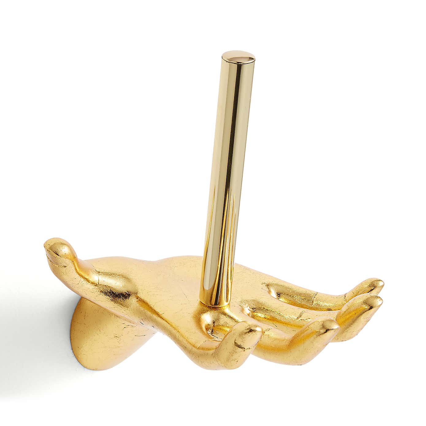 Brass Hand Wall Mounted Toilet Roll Holder