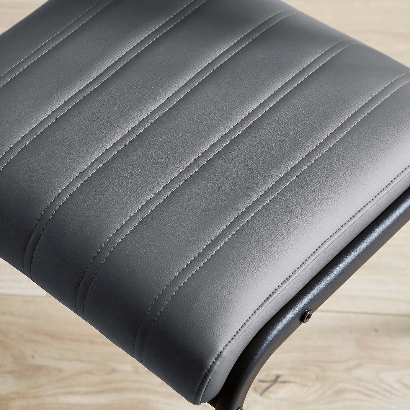 Rhys Set of 2 Dining Chairs, Faux Leather