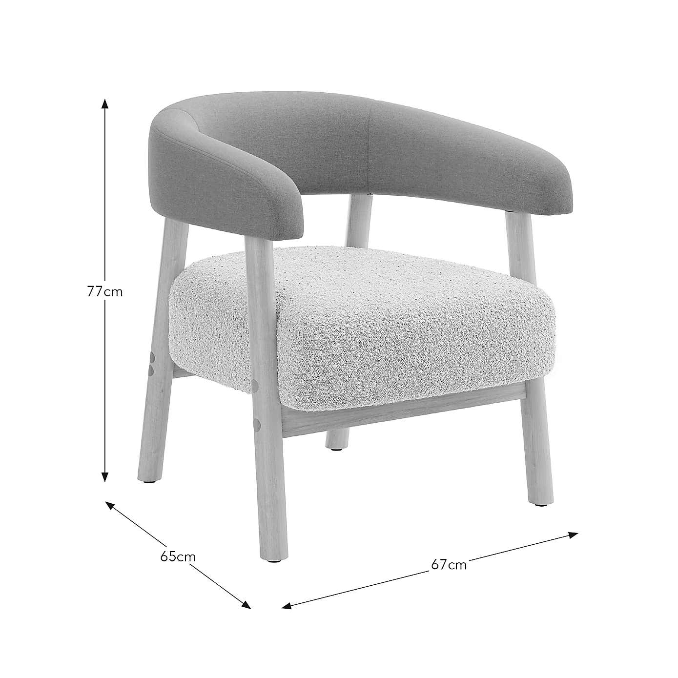 Cleo Chunky Boucle Accent Chair