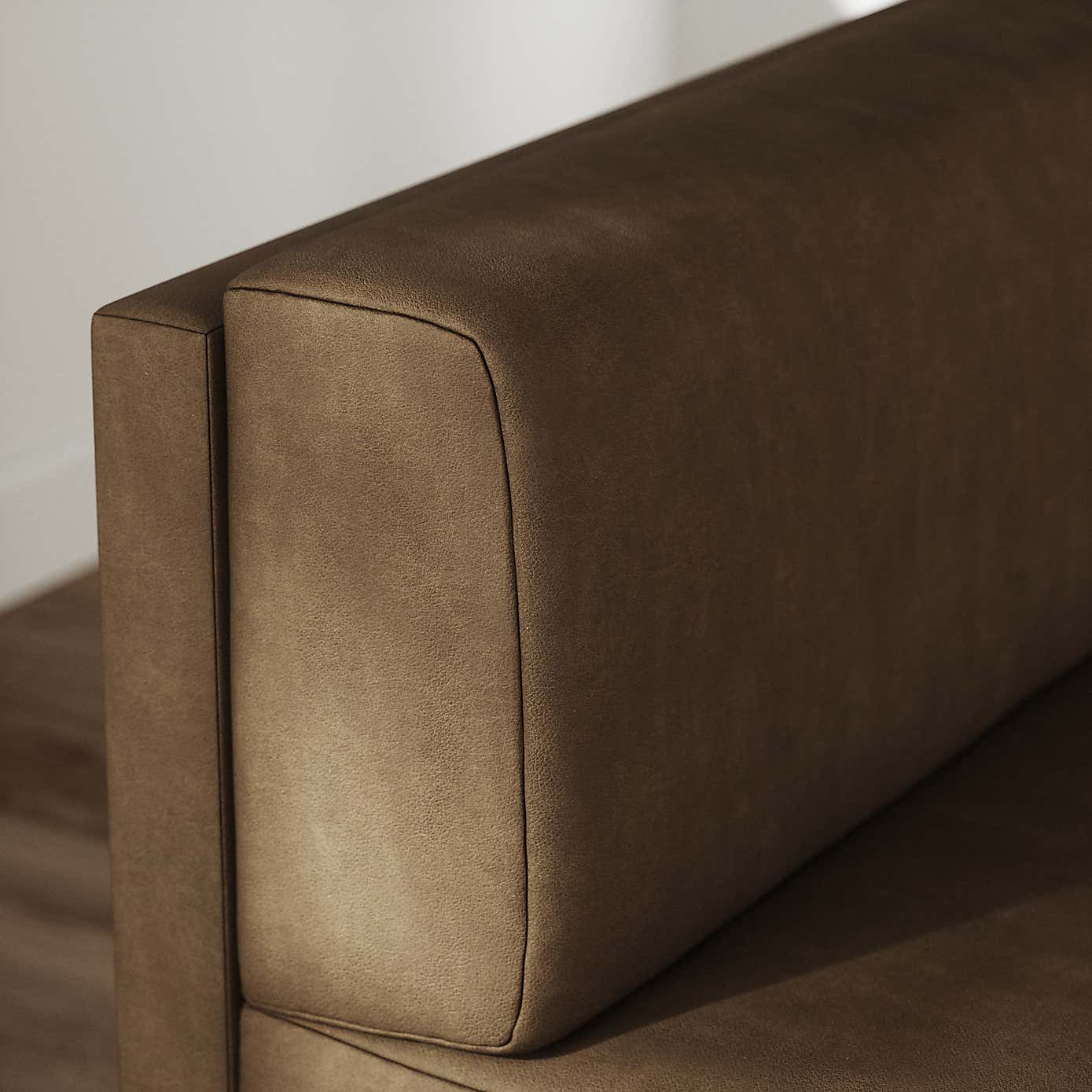 Mae Corner Dining Bench, Faux Leather