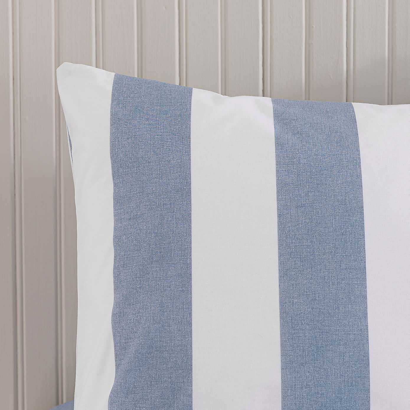 Kent Broad Stripe Cotton Duvet Cover & Pillowcase Set