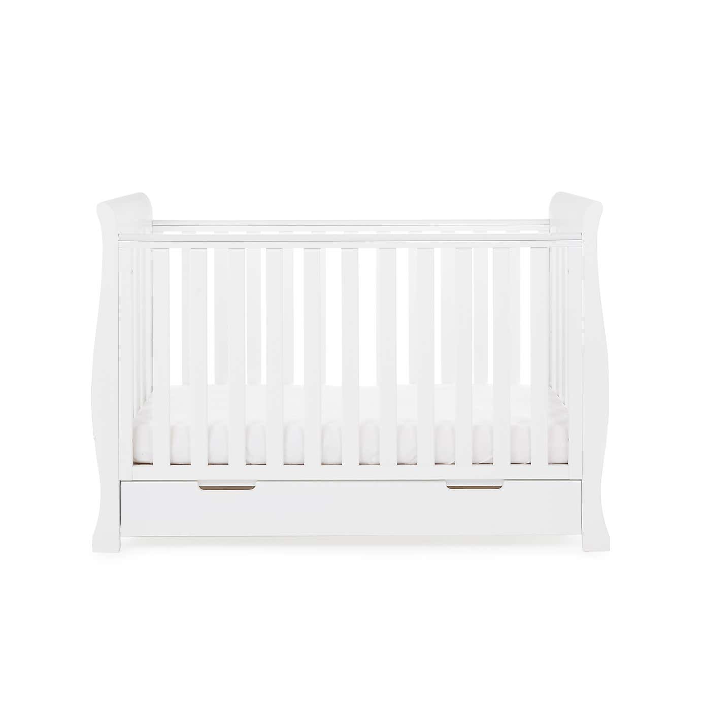 OBaby Stamford Mini 2 Piece Nursery Room Set, White