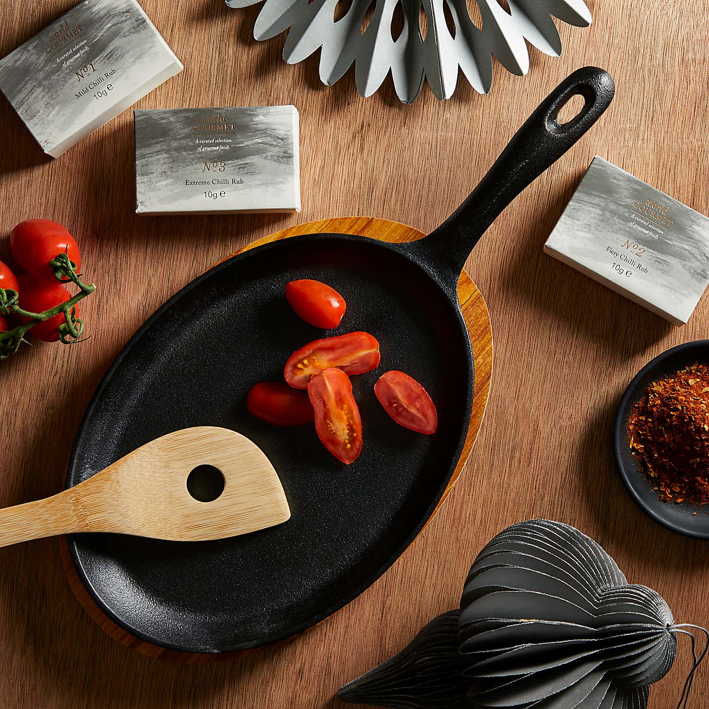 Fajita Fry Pan and Serving Board Set