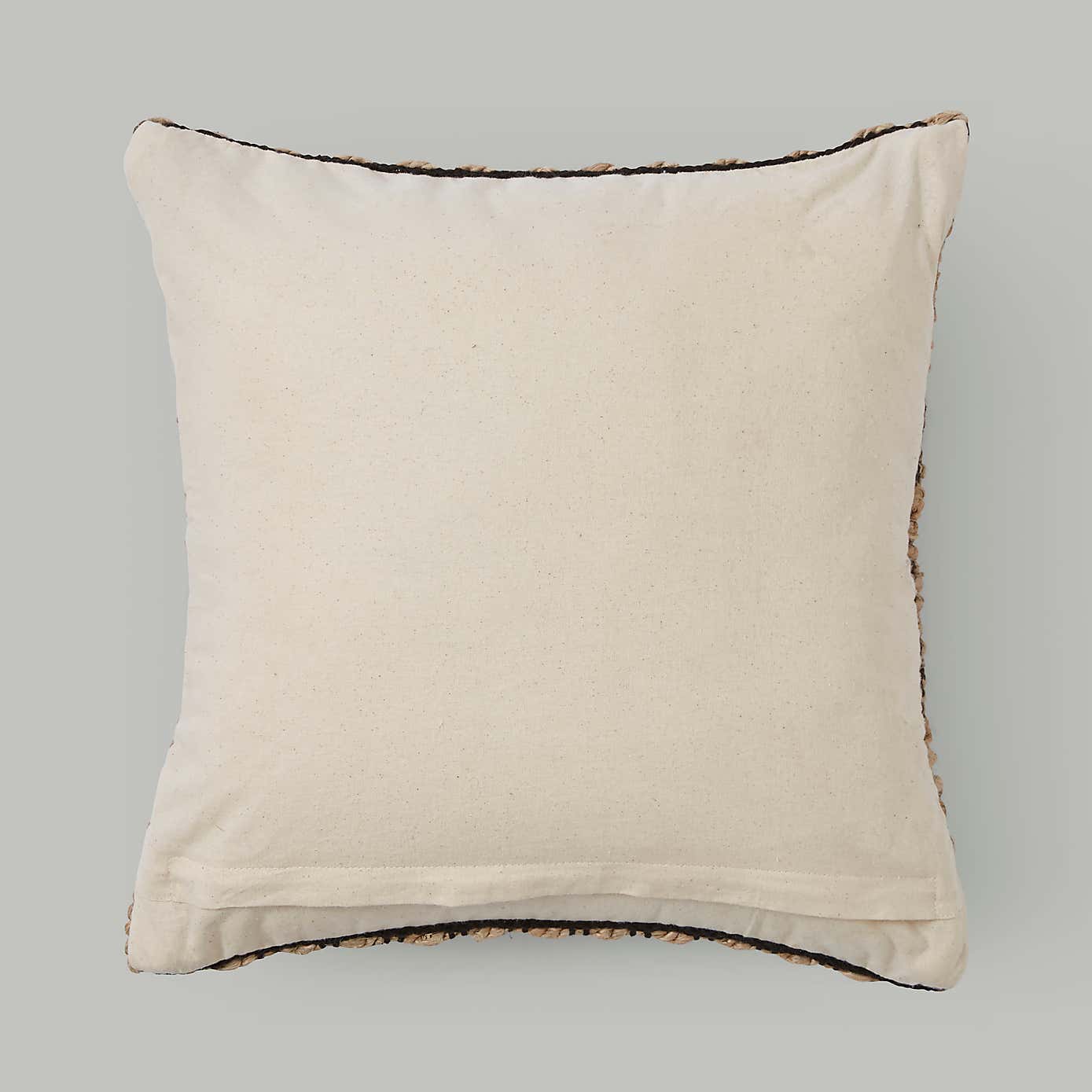 Chunky Jute Natural Square Cushion