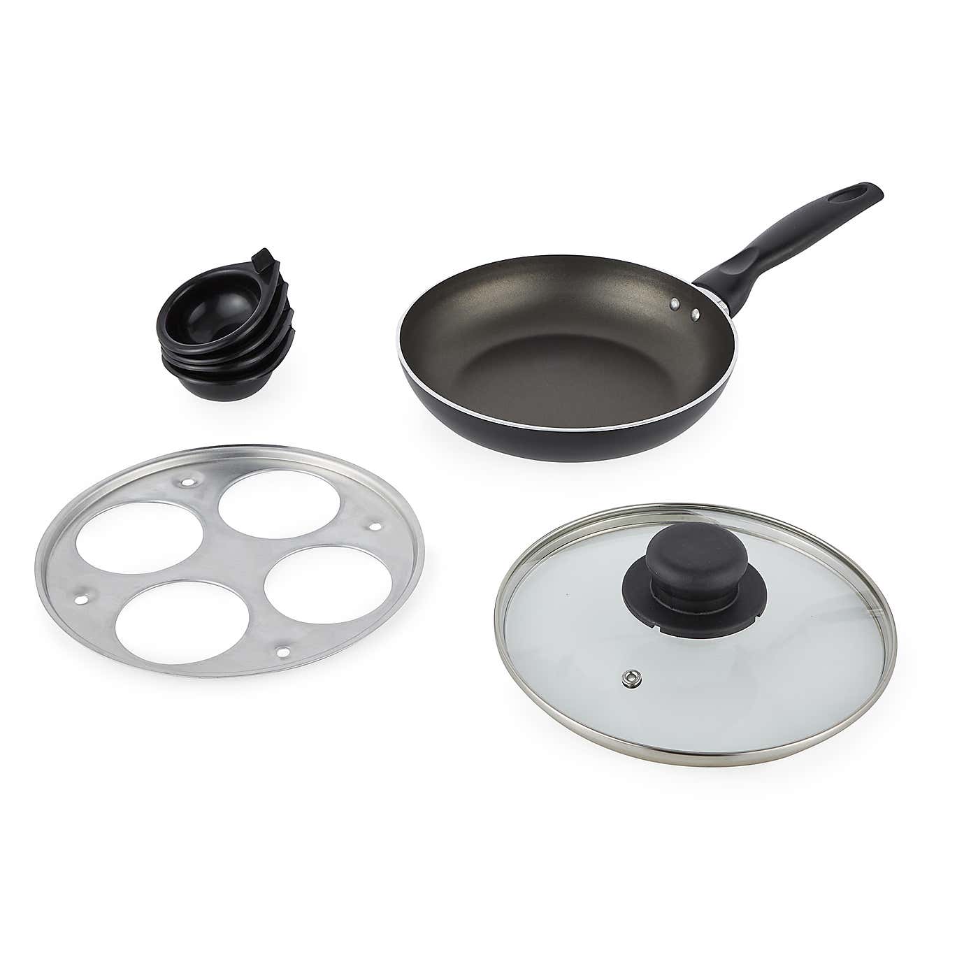 Essentials Non-Stick Aluminium Egg Poacher