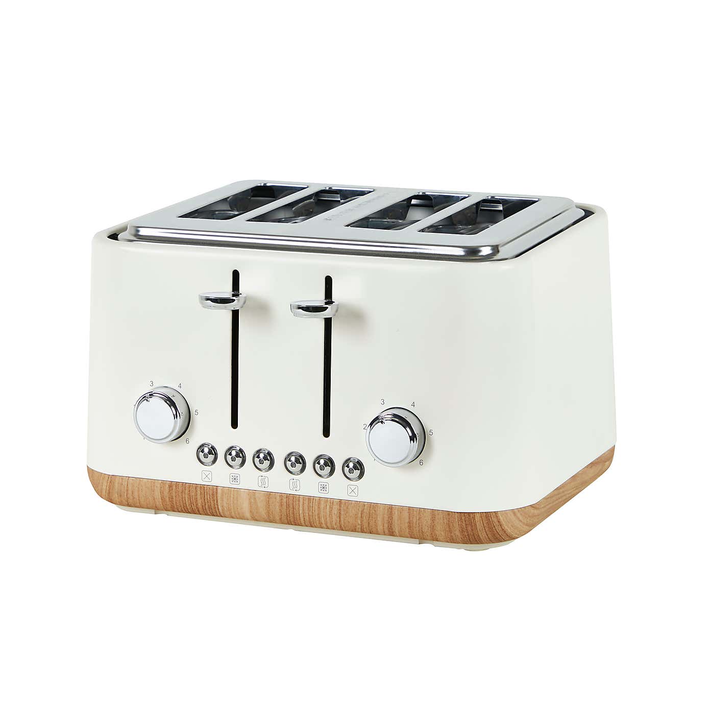 Contemporary Cream 4 Slice Toaster