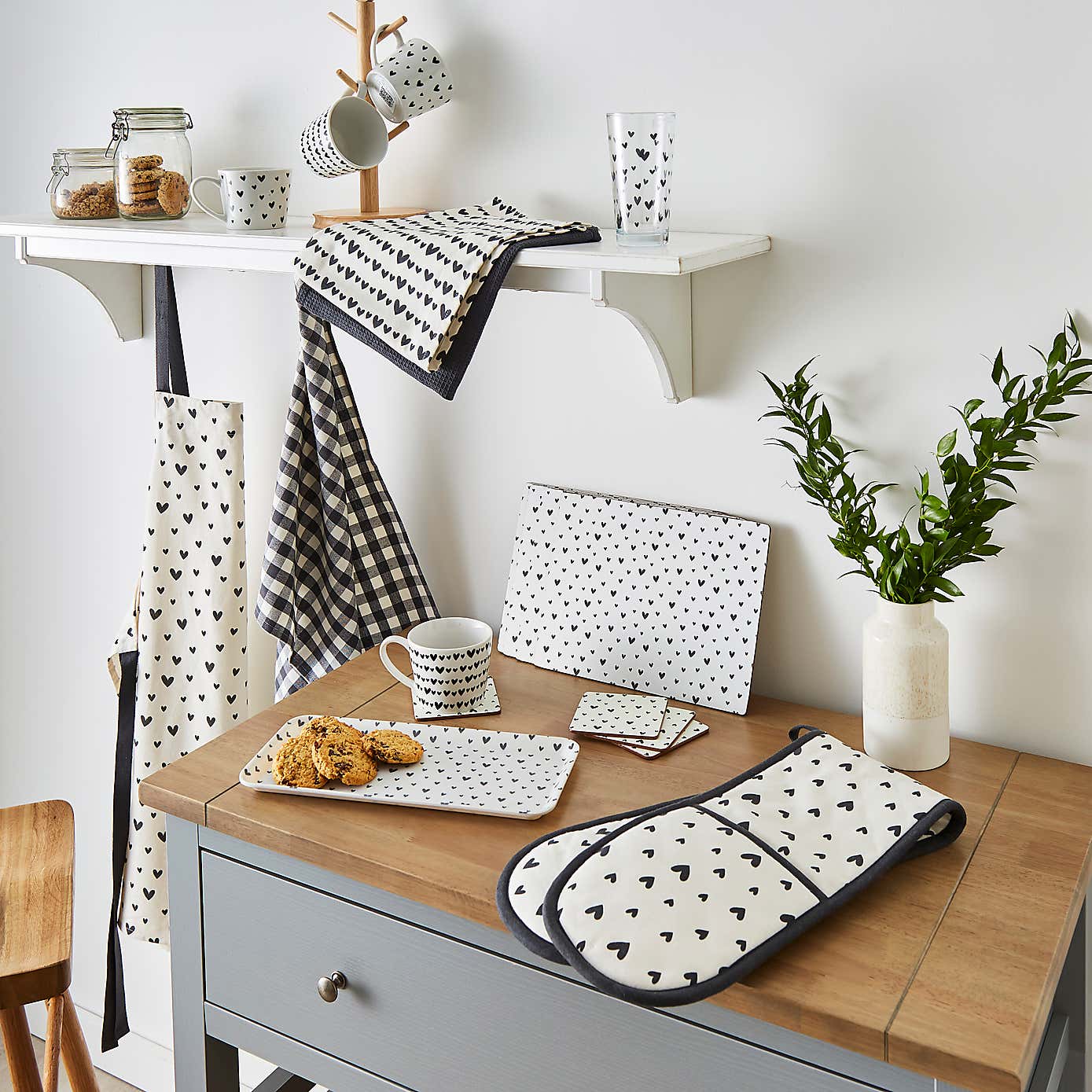 Hearts Highball Glass