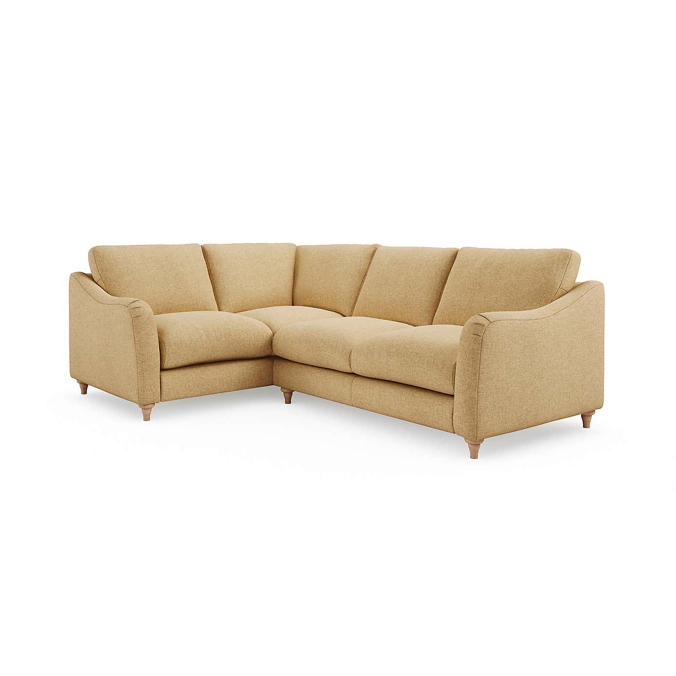 Hattie Slub Faux Linen Corner Sofa
