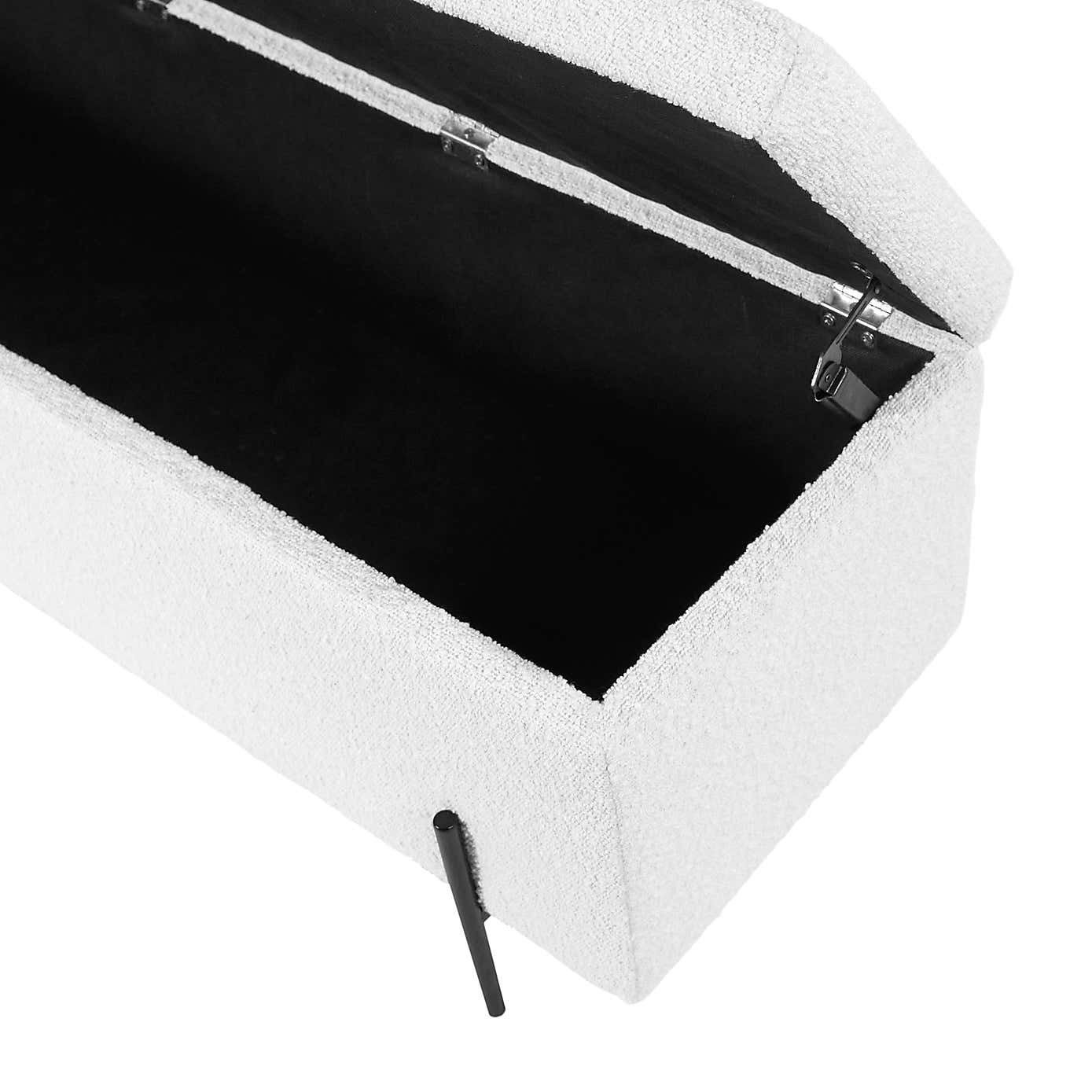 Catania Boucle Storage Bench