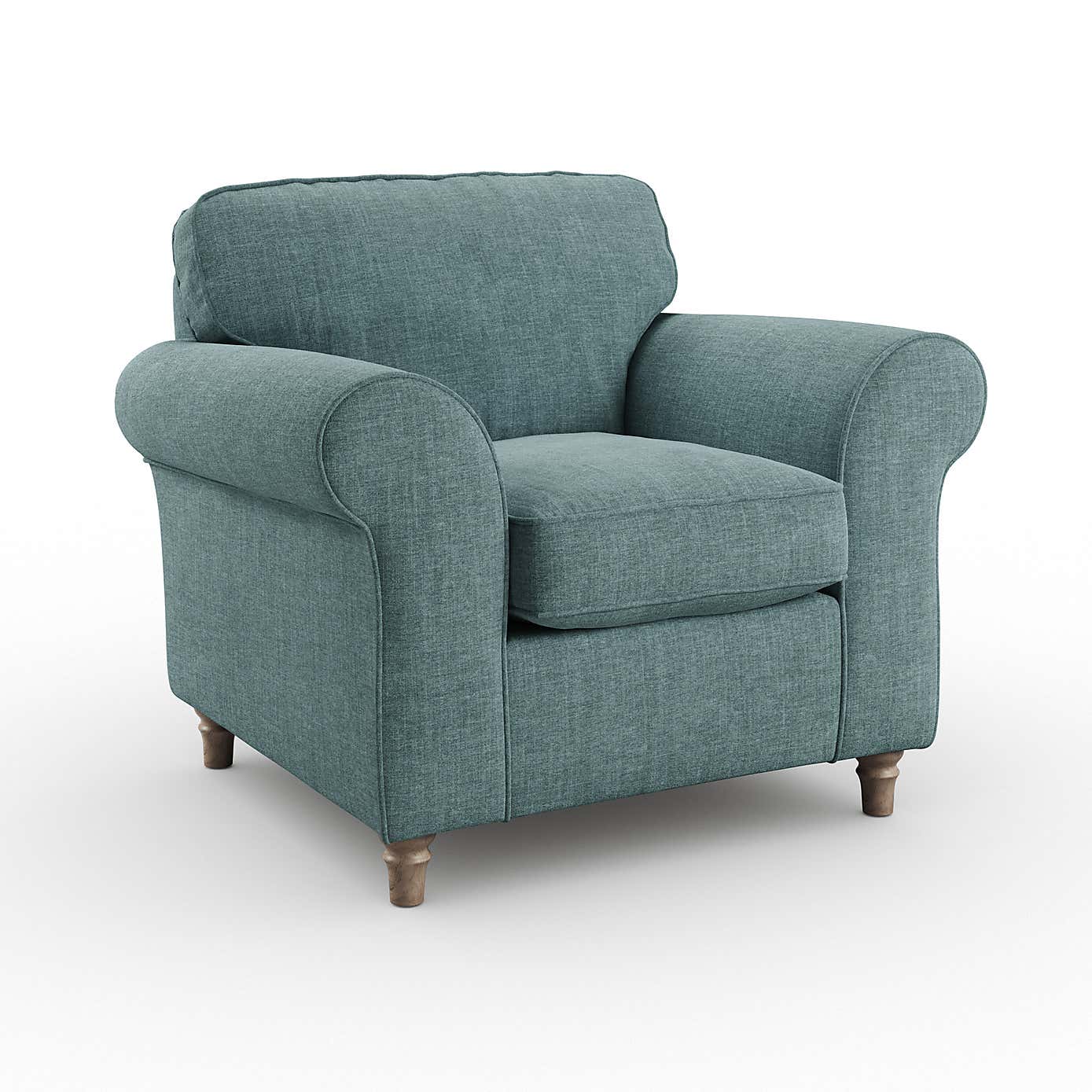 Flori Armchair, Tonal Plush Chenille