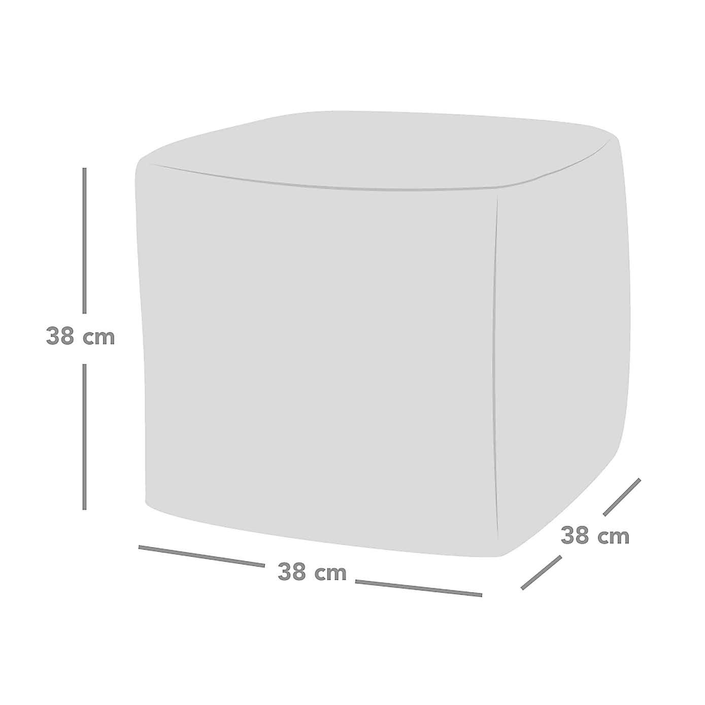 Ru Comfy Jumbo Cord Cube Beanbag