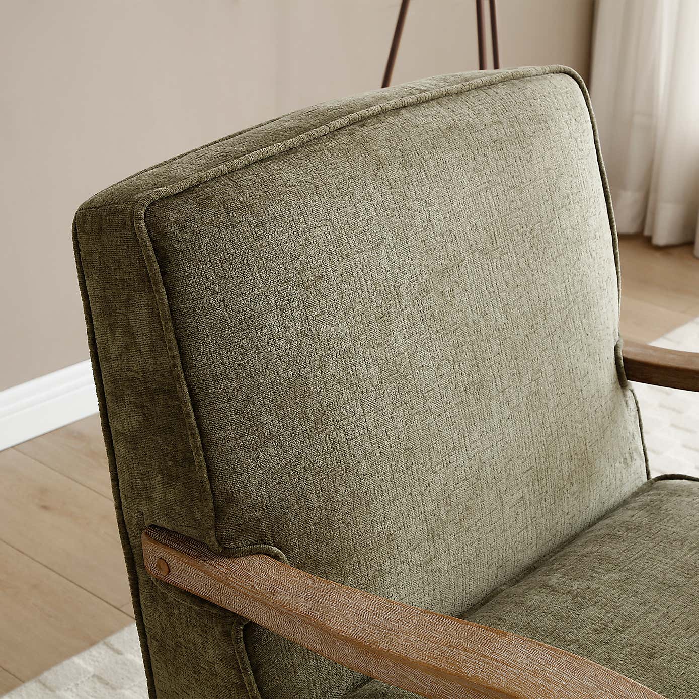 Esme Distressed Chenille Occasional Chair