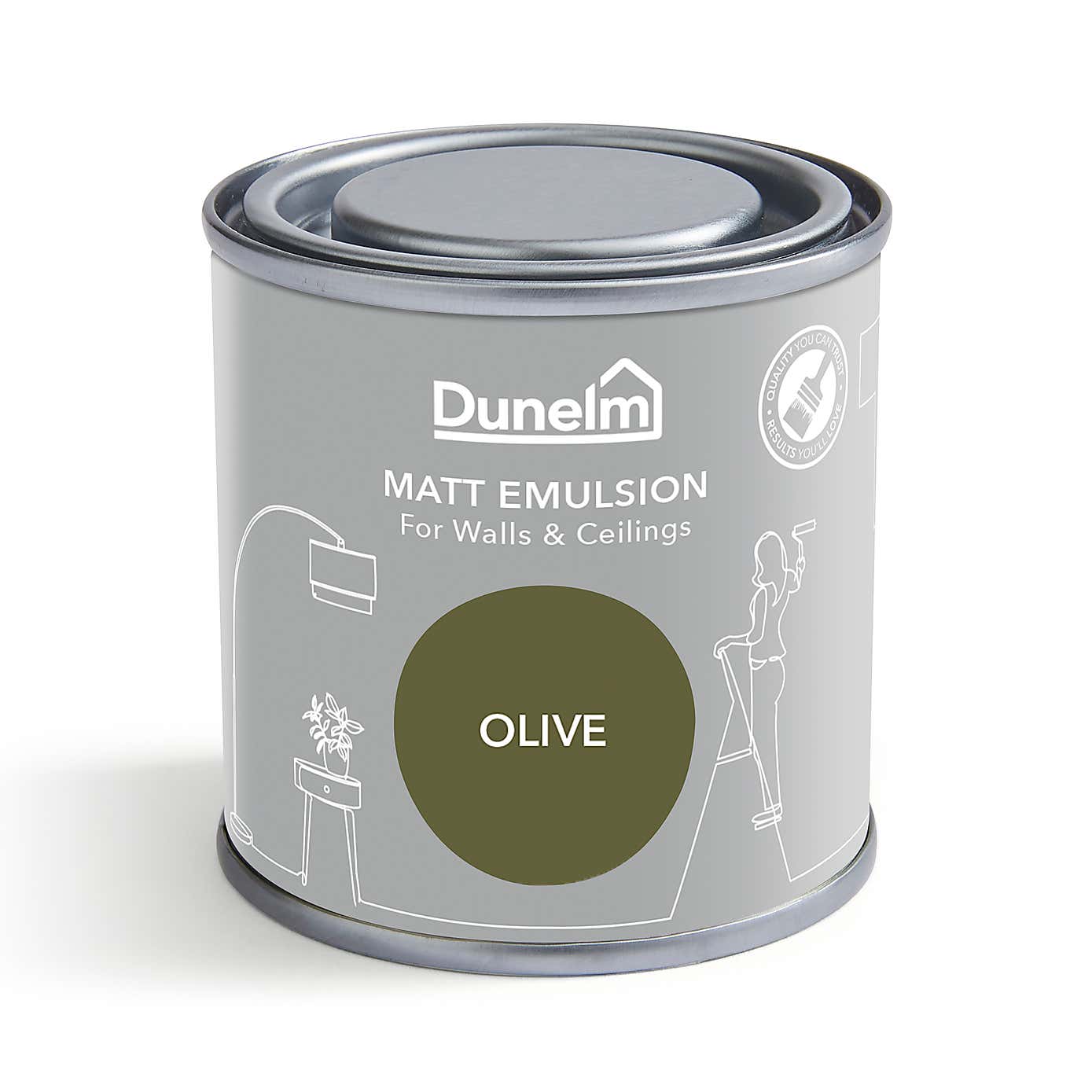 Dunelm Olive Matt Emulsion Paint