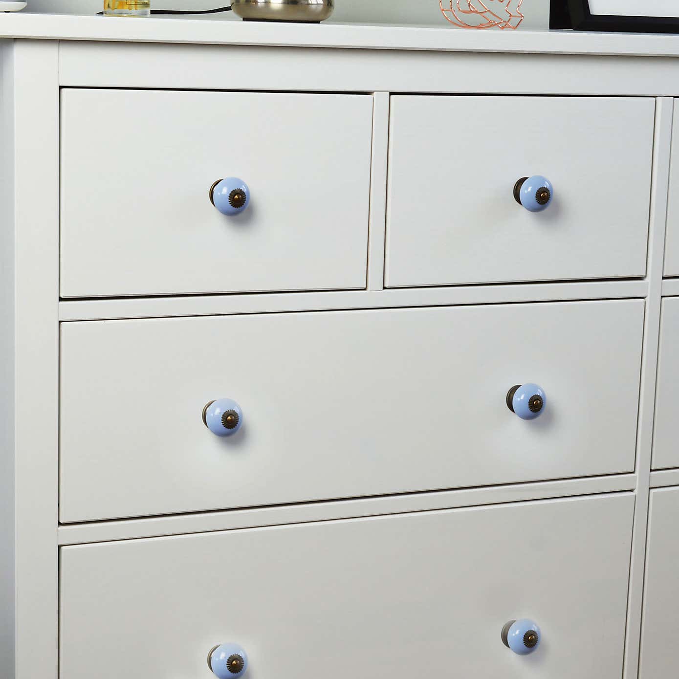 Pack of 6 Nicola Spring Round Drawer Knobs