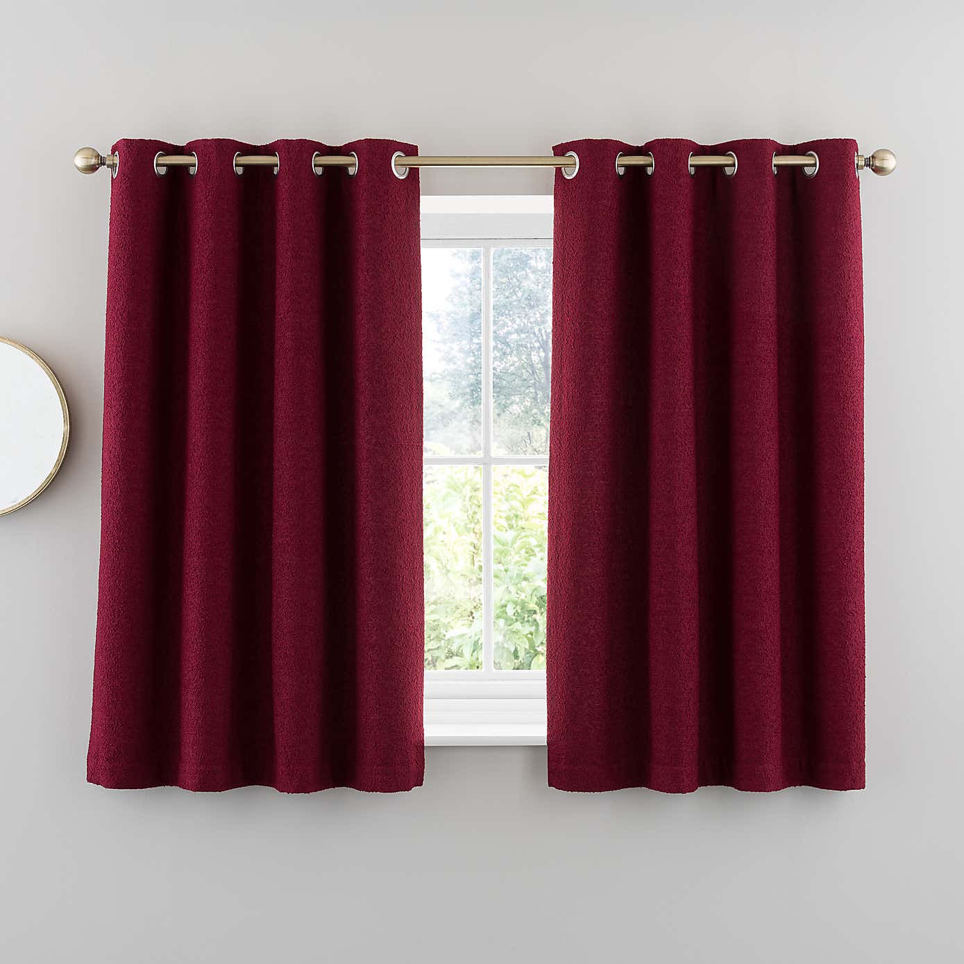 Churchgate Woodhouse Boucle Eyelet Curtains