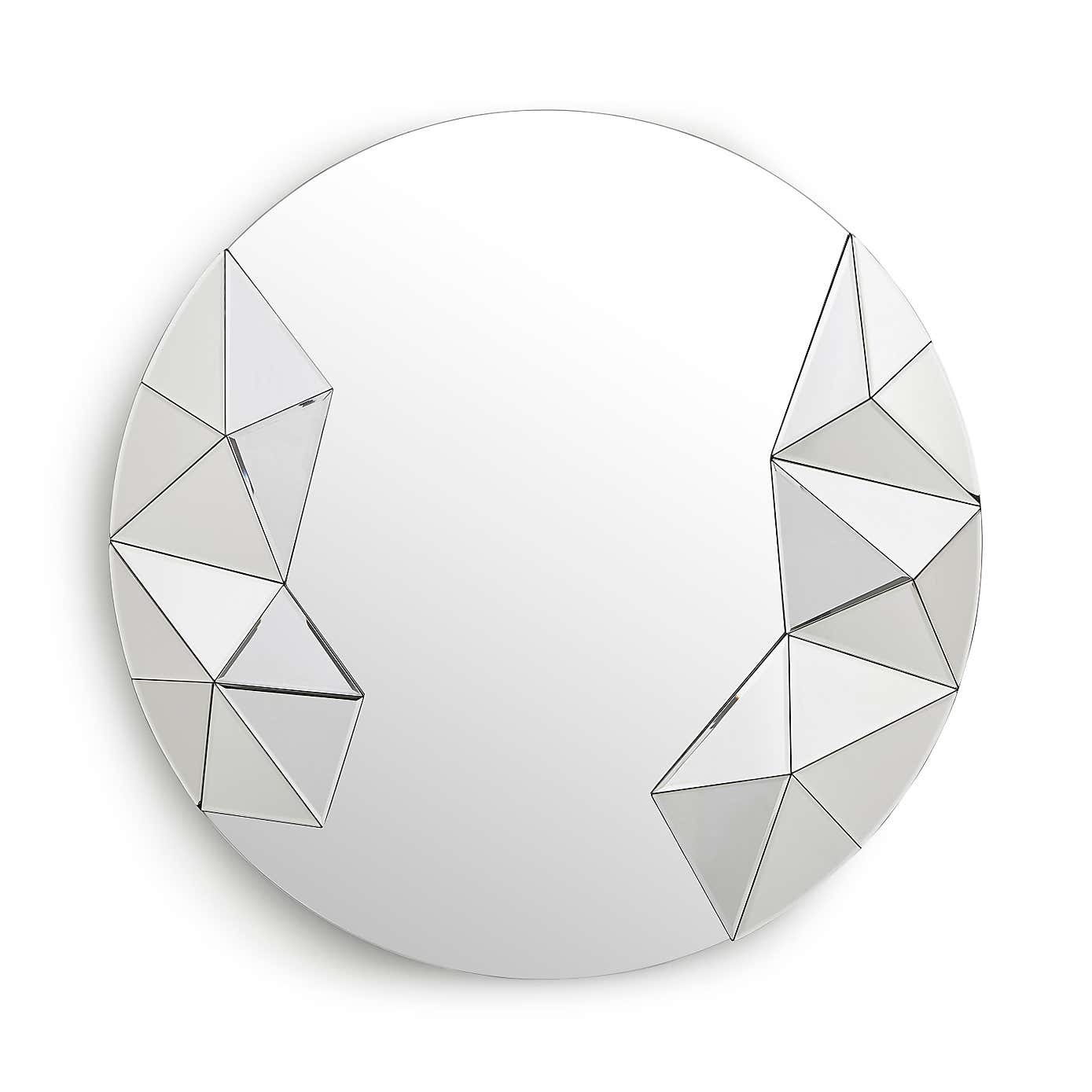 Chelsea Round 3D Geometric Wall Mirror