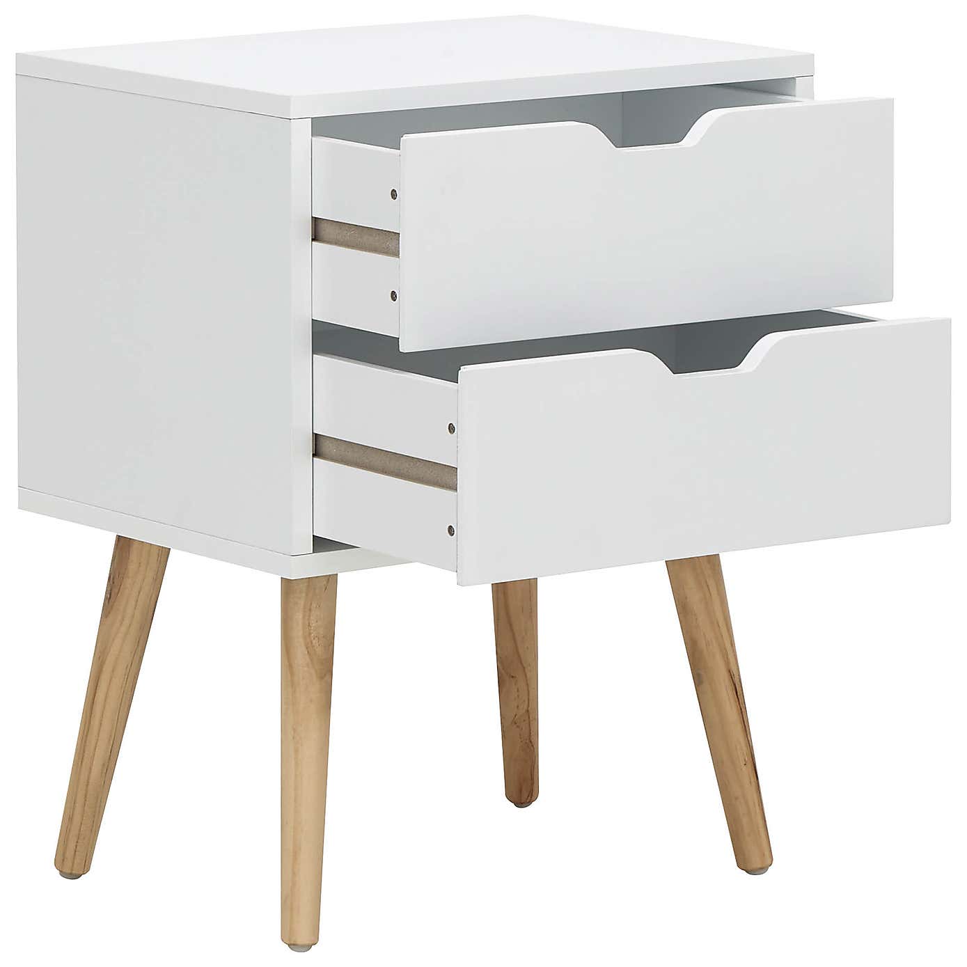 Nyborg 2 Drawer Bedside Table