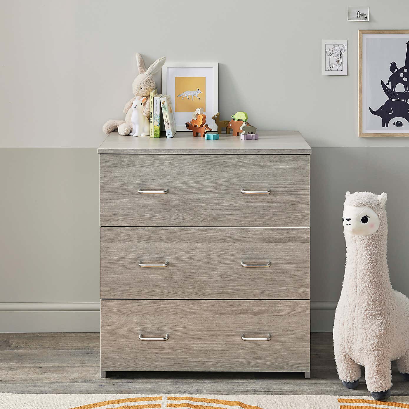 Babymore Caro 3 Drawer Chest & Changing Unit