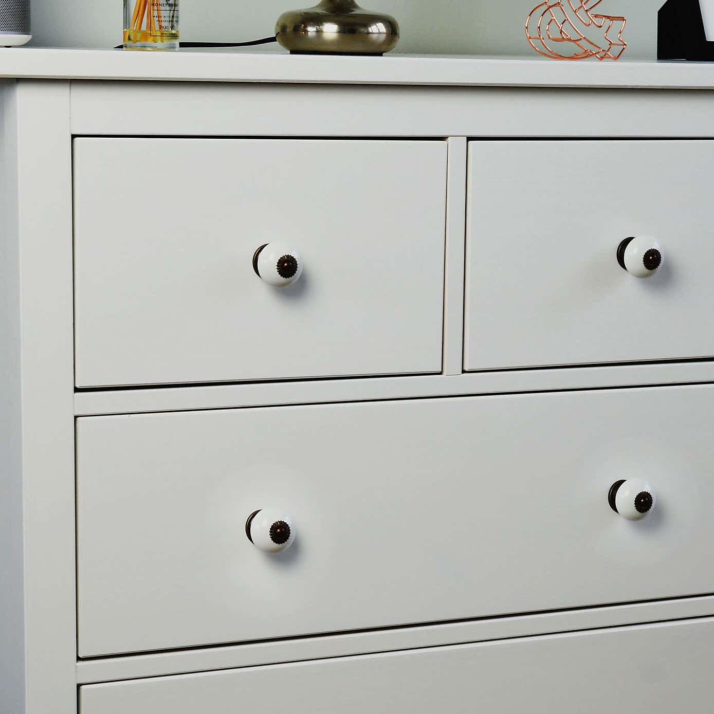 Pack of 6 Nicola Spring Round Drawer Knobs