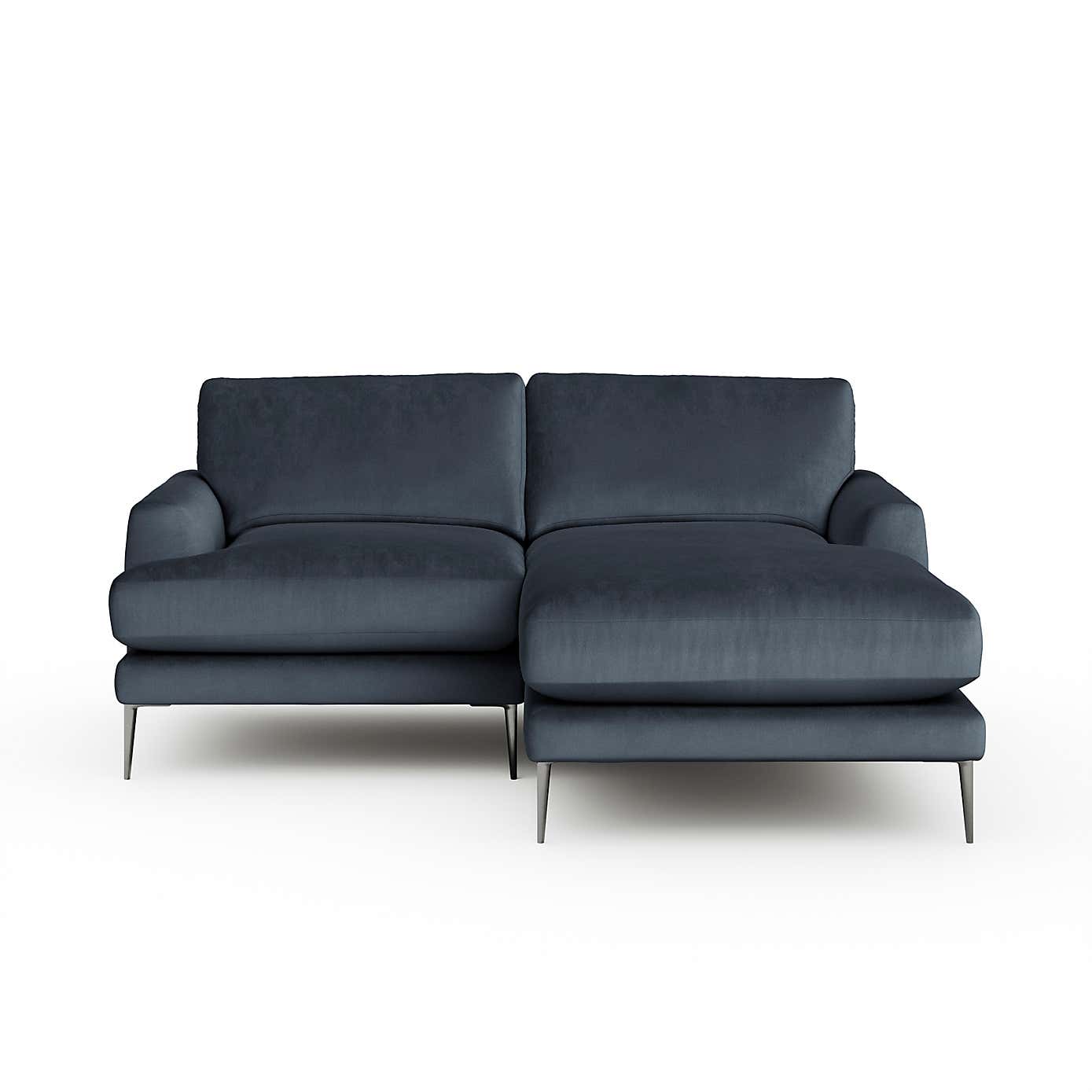 Lawson Matte Plush Velvet Corner Chaise Sofa