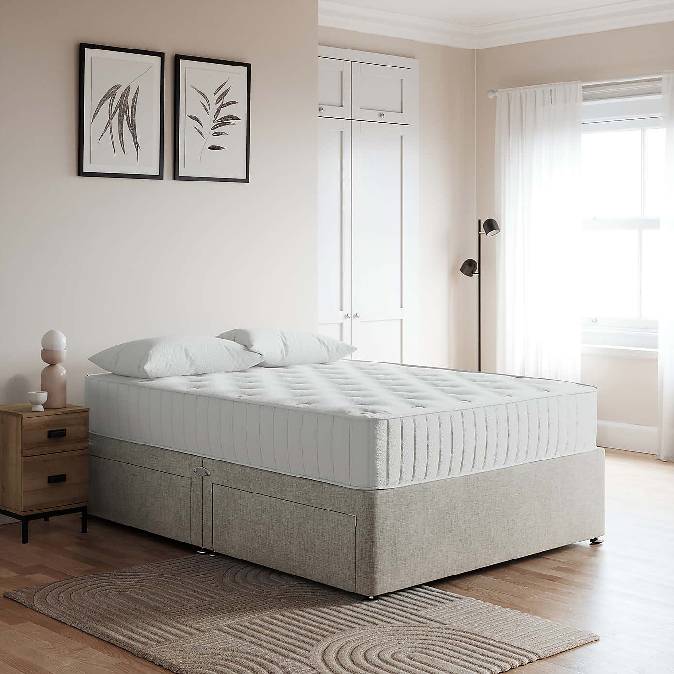 Essentials Woven Fabric Divan Base