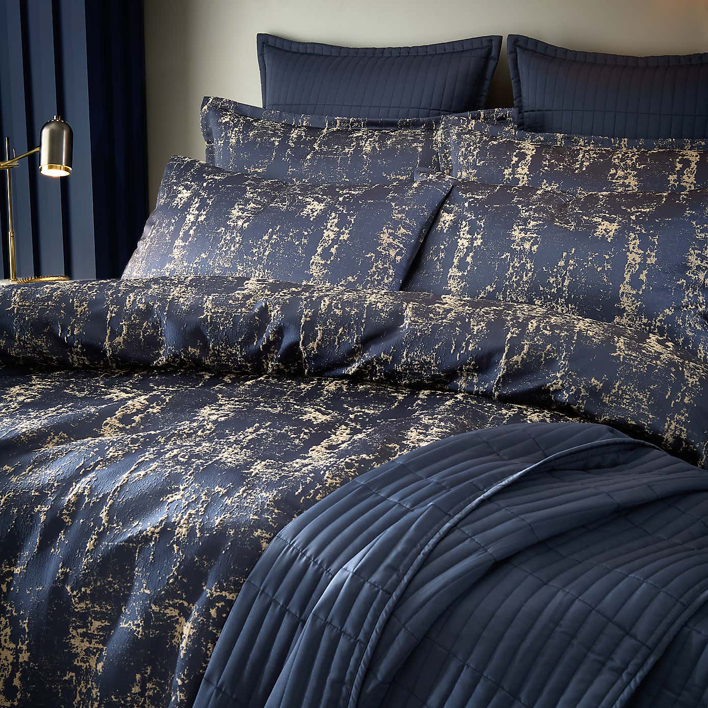 Mineral Abstract Duvet Cover and Pillowcase Set