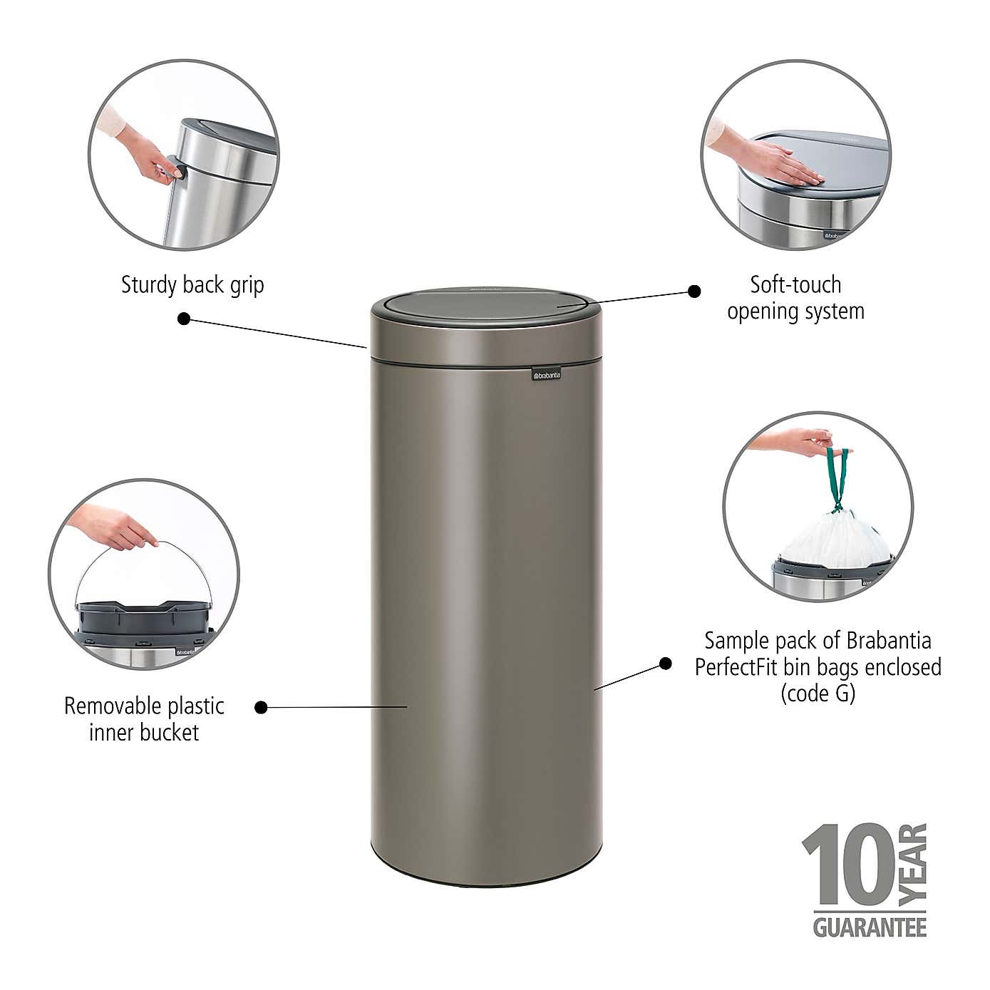 Brabantia 30L Touch New Bin