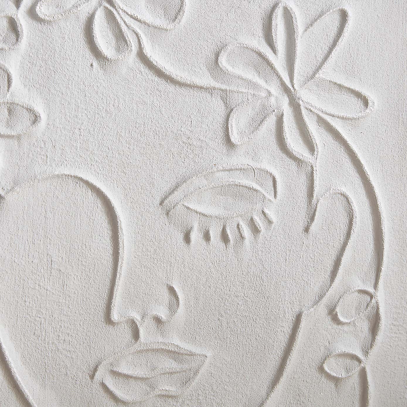 Lady's Face Textured Canvas