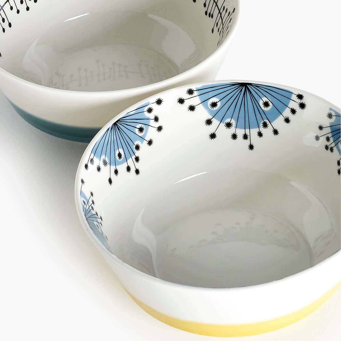 Set of 2 MissPrint Dandelion Cereal Bowls