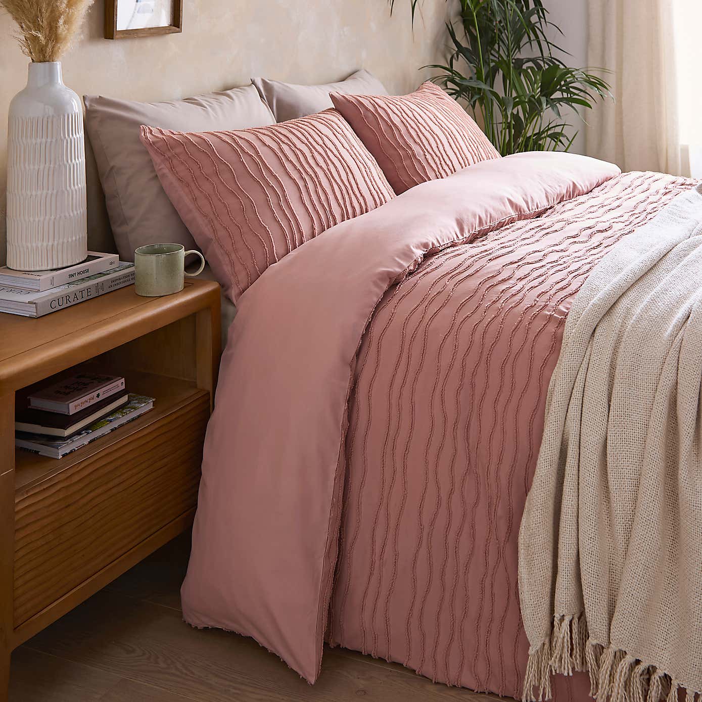 Alton Tufted Stripe Quilt Cover Set