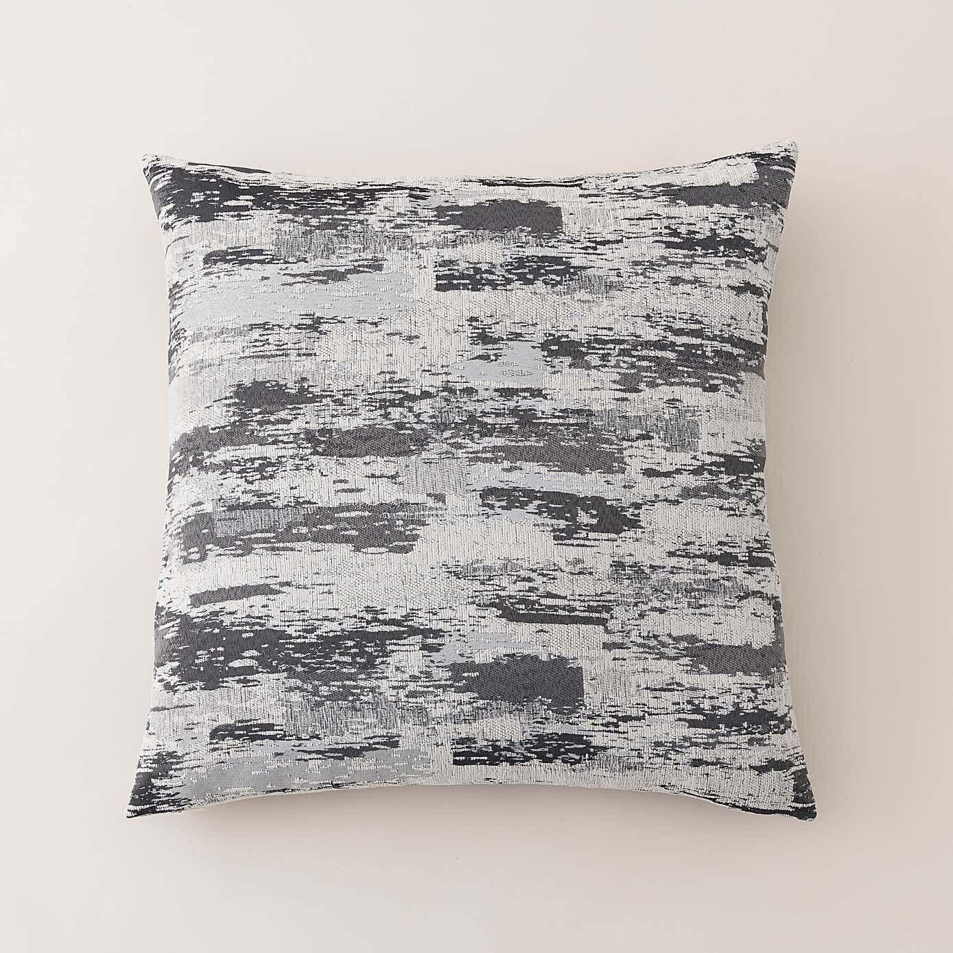 Abstract Global Navy Cushion