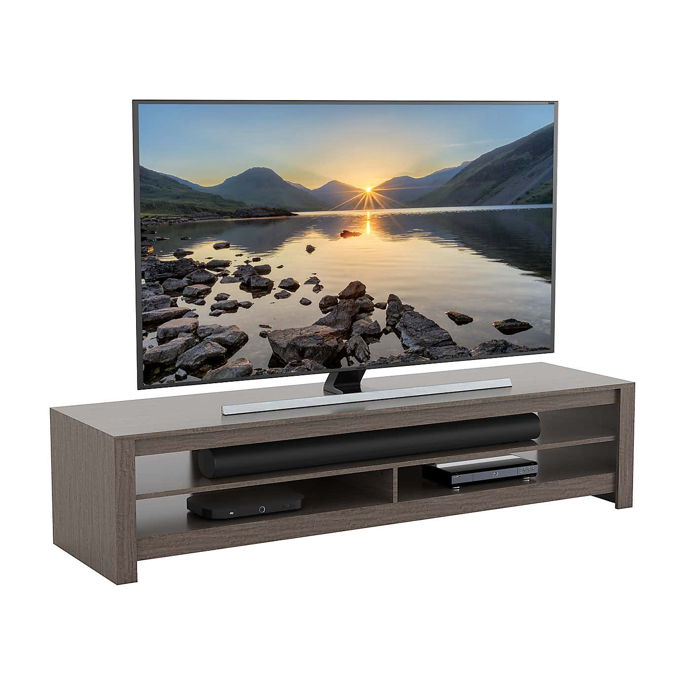 Calibre Wide TV Stand 180cm, Oak Effect