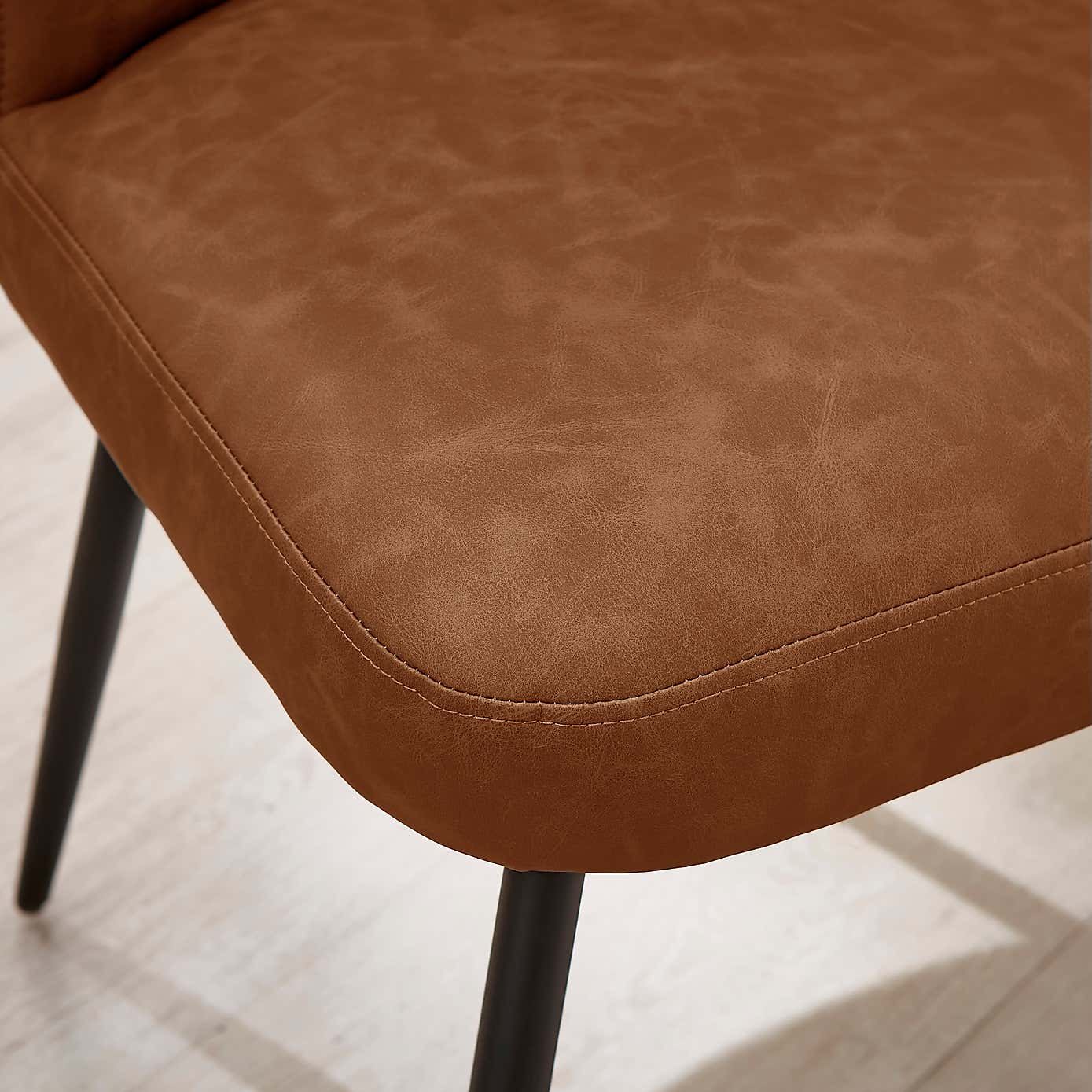 Taylor Dining Chair, Grey Faux Leather