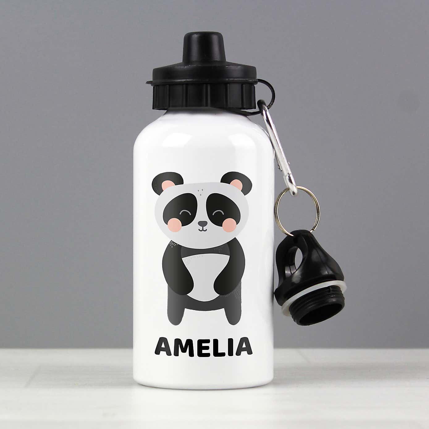 Personalised Panda Metal Drinks Bottle