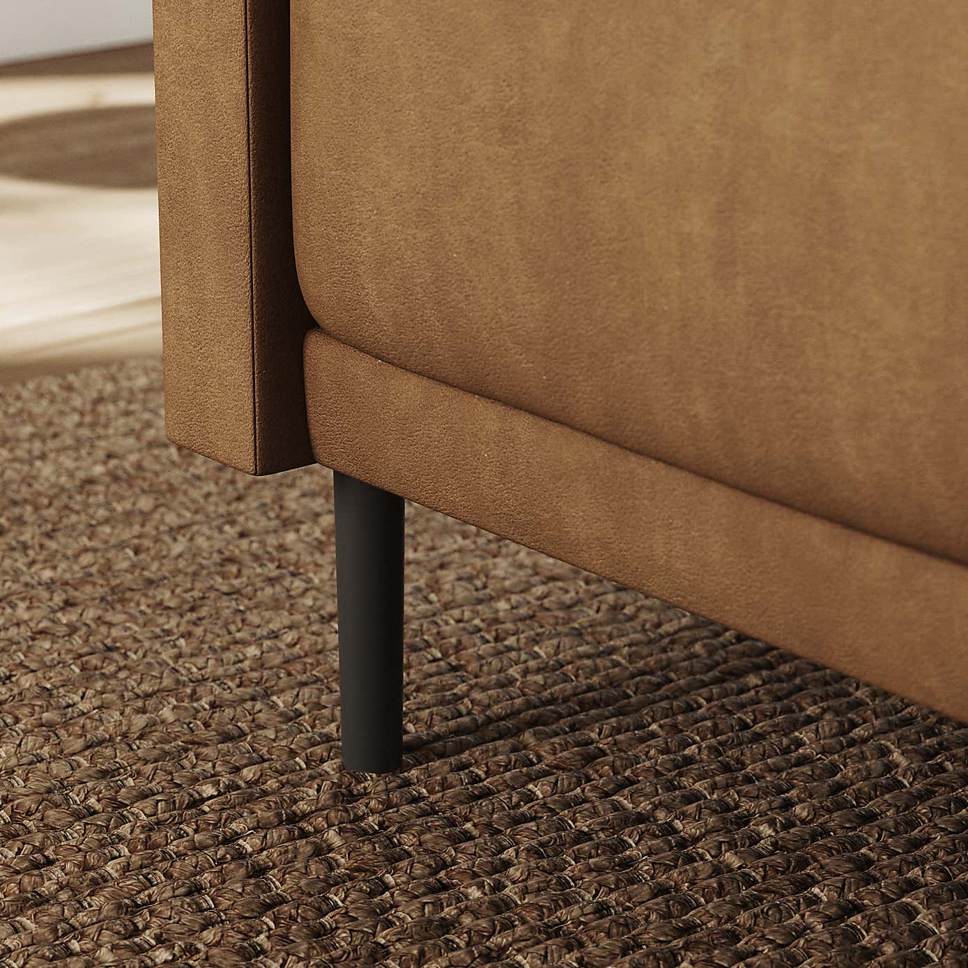 Amali Corner Dining Bench, Faux Leather