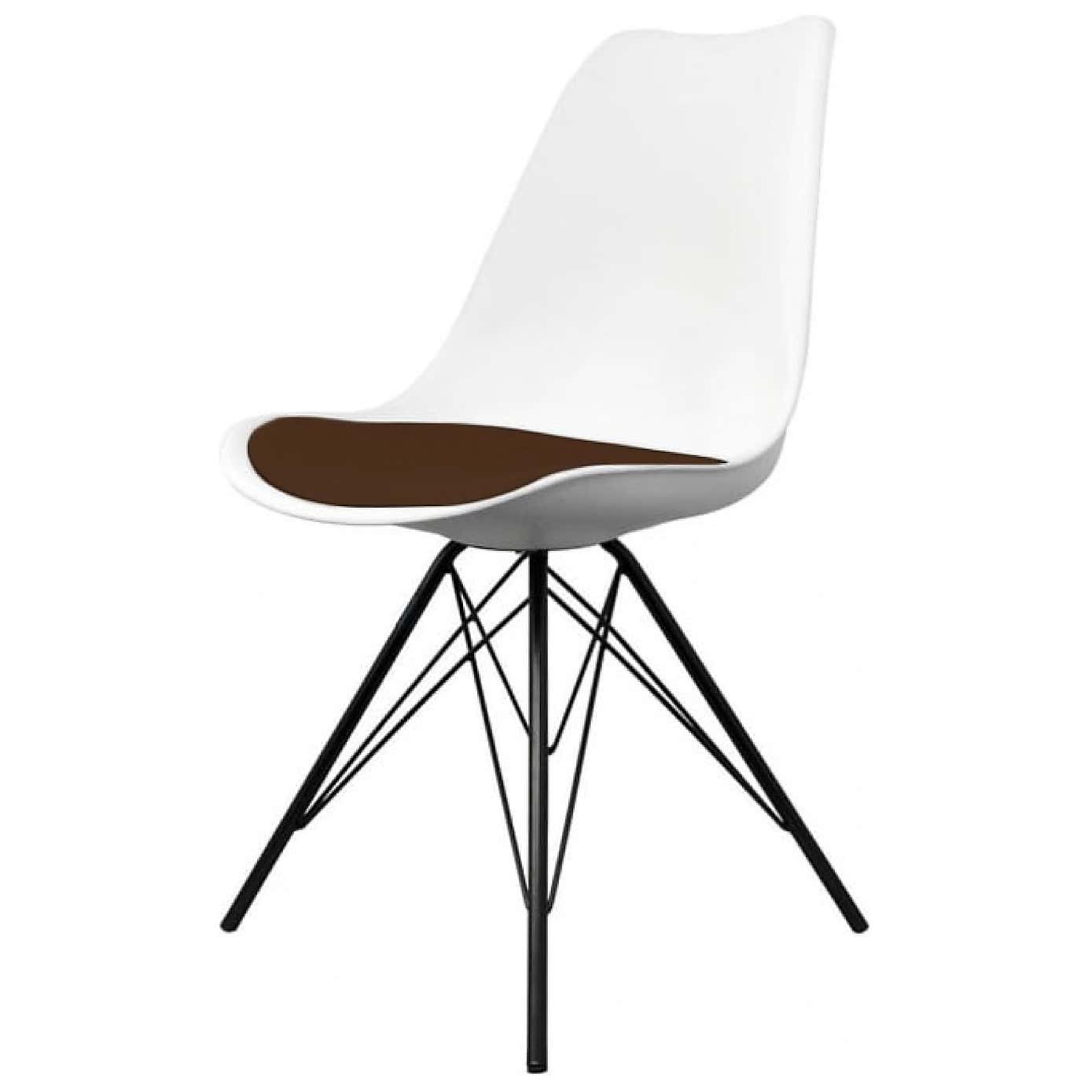 Fusion Living Soho White Plastic Dining Chair